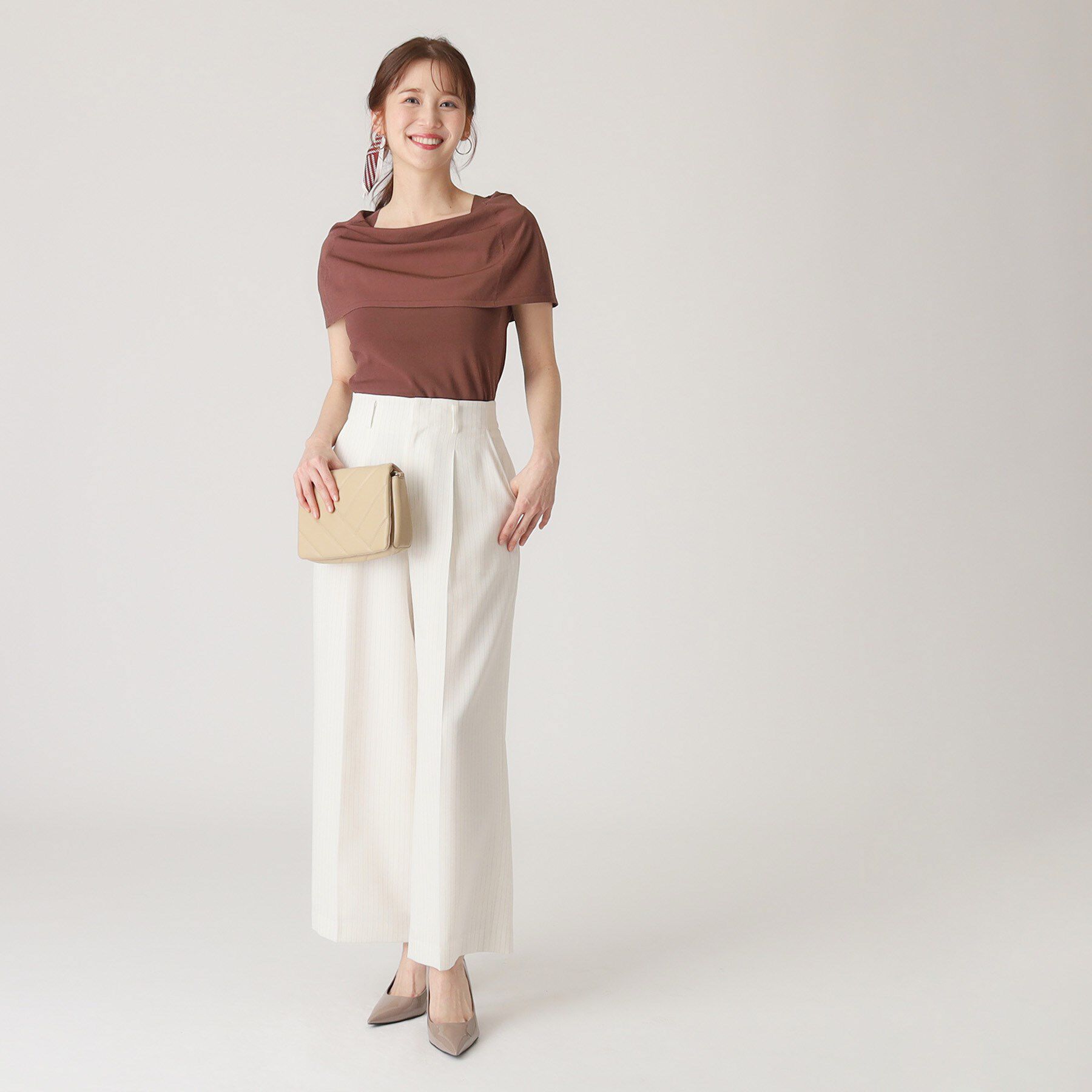 COUP DE CHANCE「【洗える】オフショルダーニットトップス」|ニット・セーター|