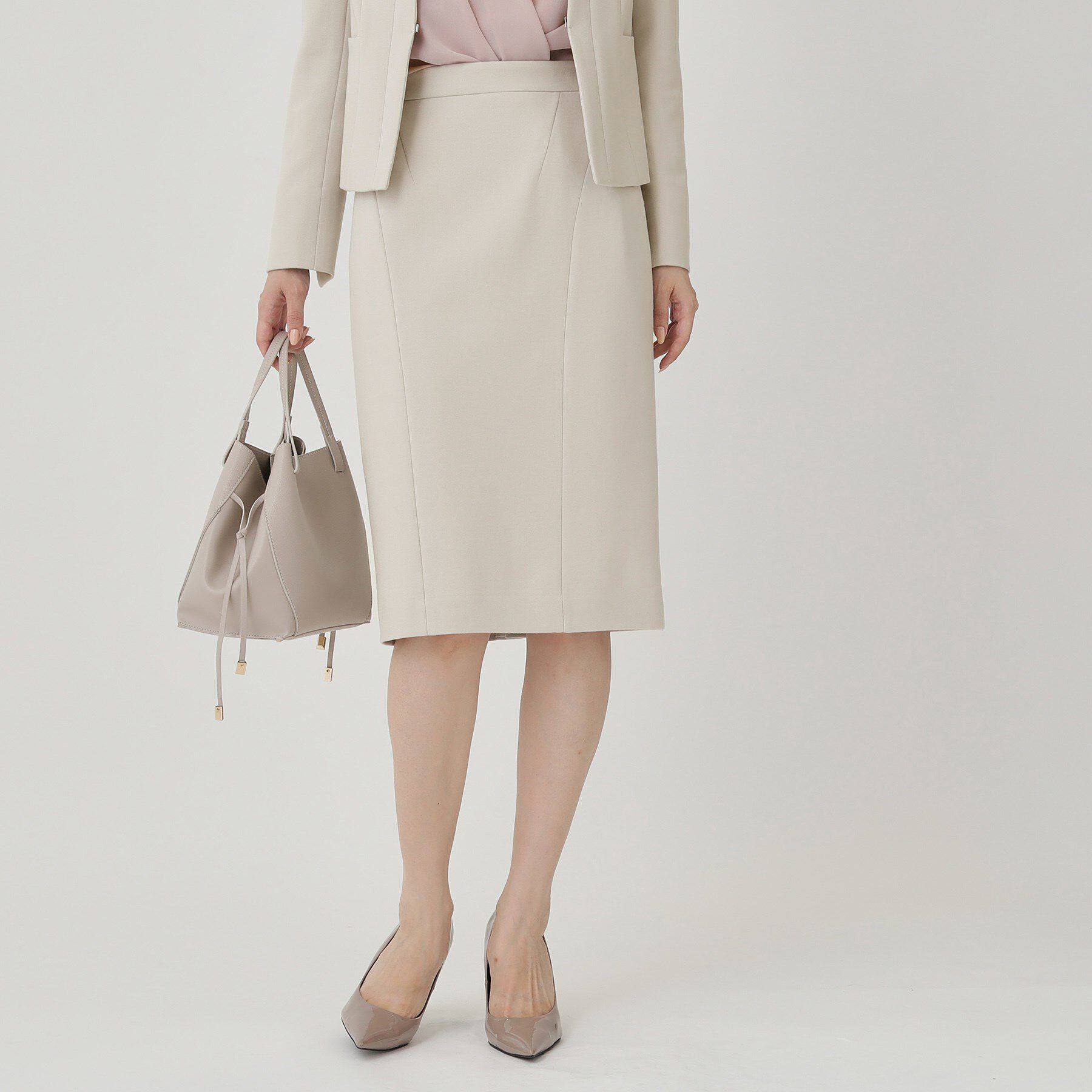 COUP DE CHANCE「【日本製／セットアップ可】ジャージ素材タイトシルエットスカート」|スカート|