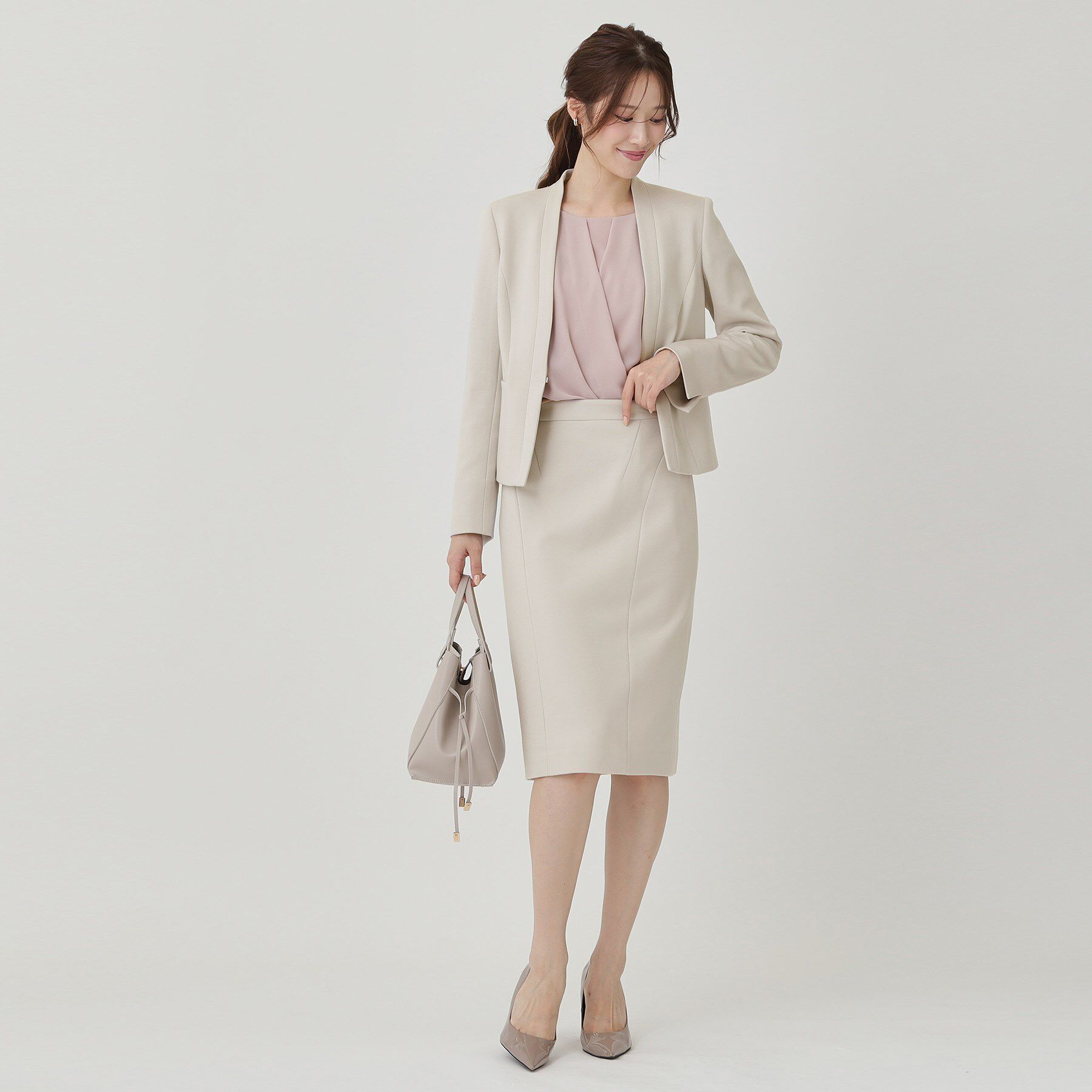 COUP DE CHANCE「【日本製／セットアップ可】ジャージ素材タイトシルエットスカート」|スカート|