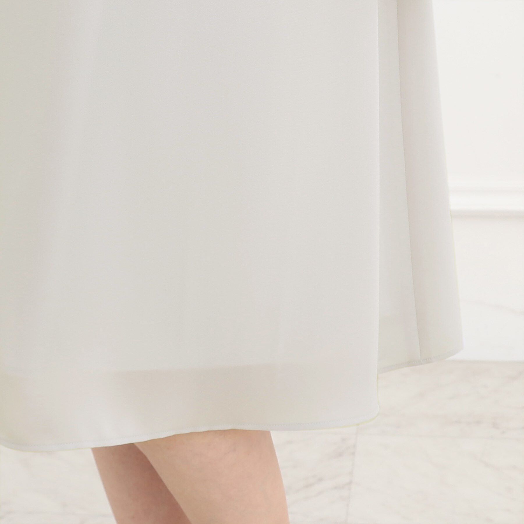 Reflect「【夏SALE／フォーマル/洗える】スリーブデザインジョーゼットワンピース」|ワンピース|