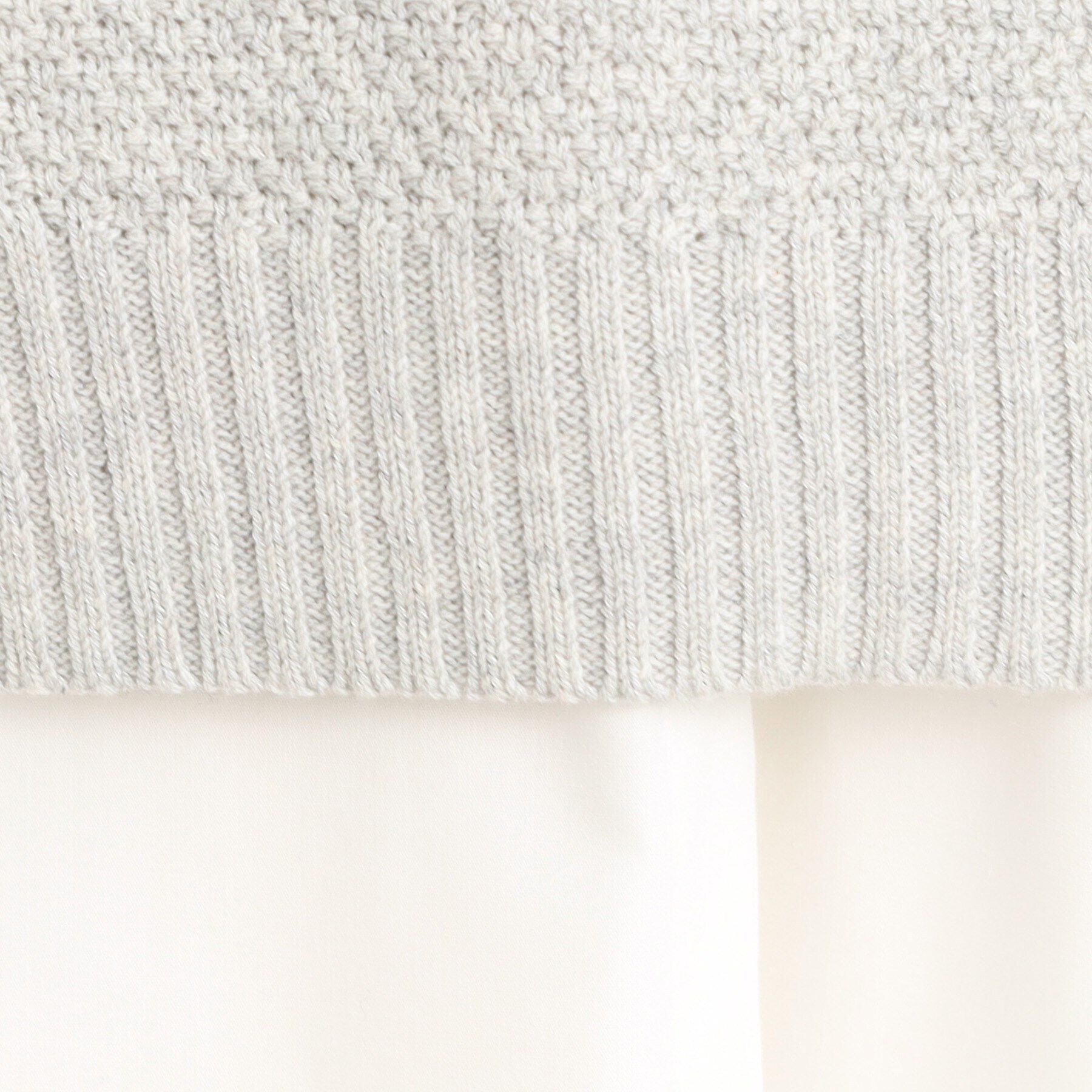 Reflect「【夏SALE／E‐QUALITY／手洗い可】ケーブル編みニットベスト＋シャツセット」|シャツ・ブラウス|