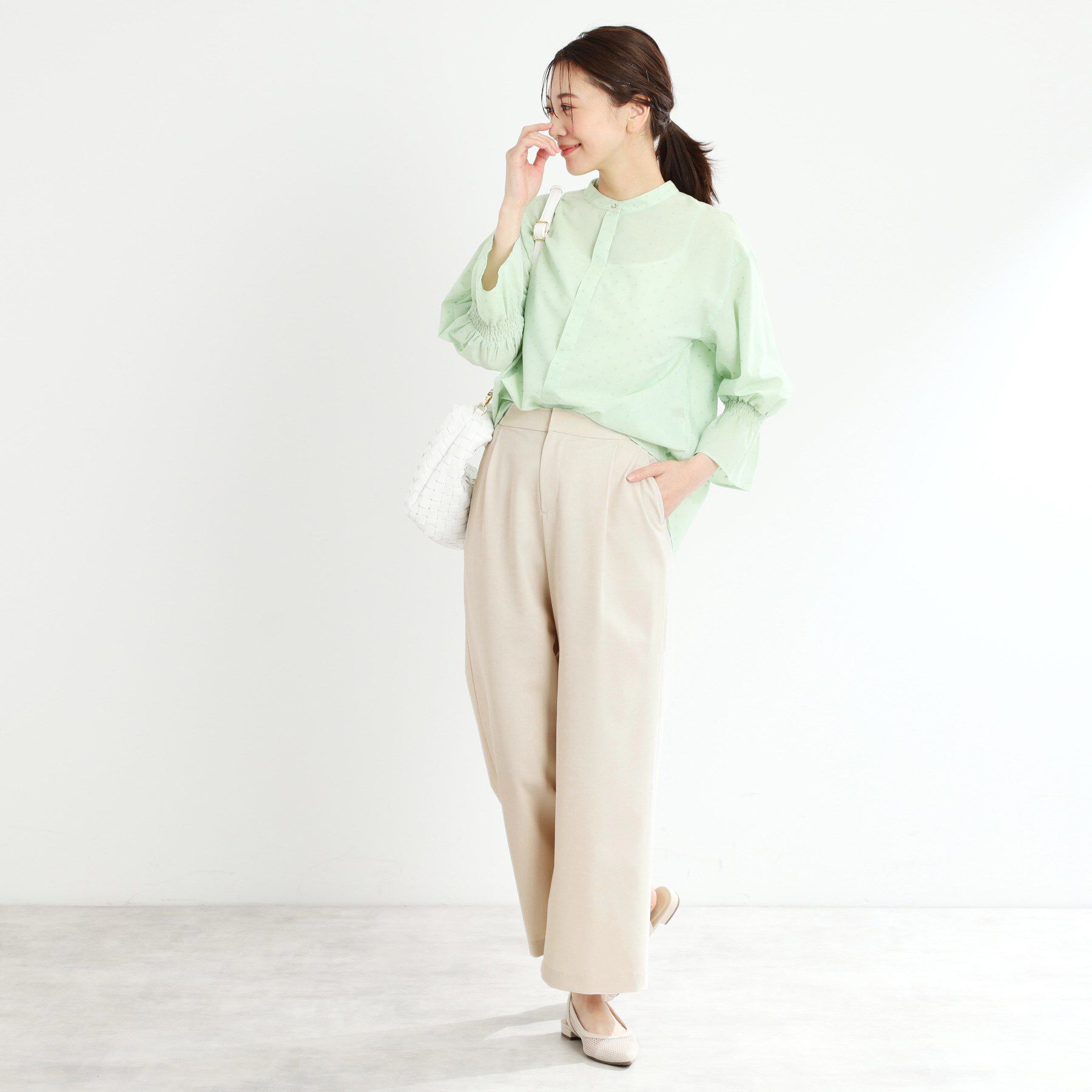 Reflect「【マシンウォッシュ可／すっきりシルエット】ワイドシルエットパンツ」|その他|