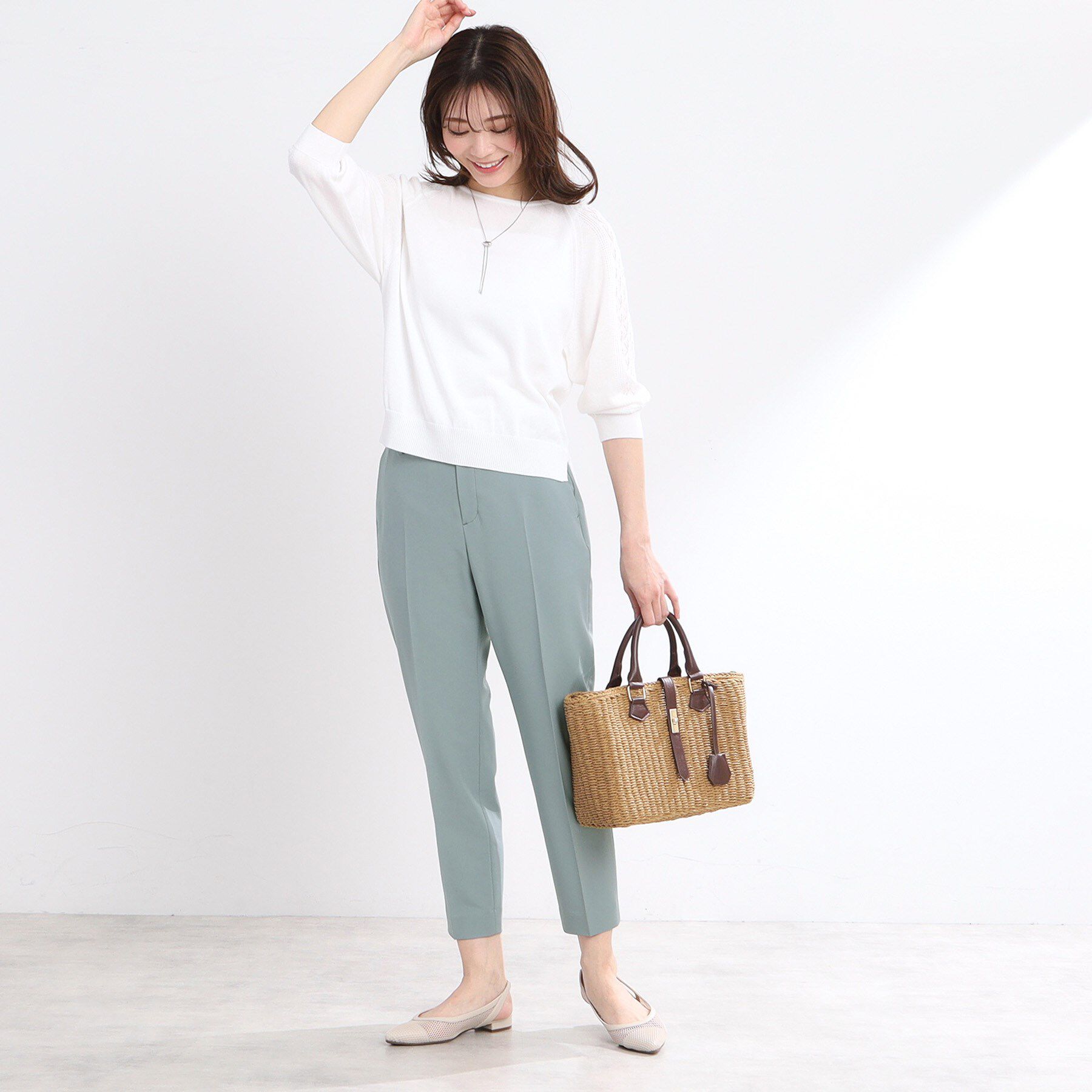 Reflect「【WEB先行カラーあり／私のパンツ／撥水／マシンウォッシュ可／雨の日も安心】ベーシックパンツ」|その他|