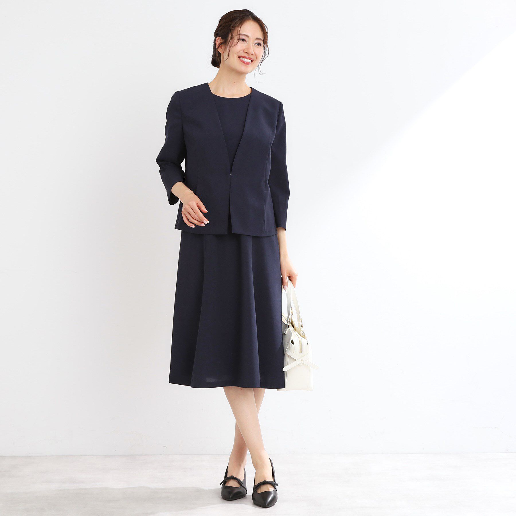 Reflect「【接触冷感／洗える／吸水速乾／夏のオケージョンに／セットアップ可】ノーカラージャケット」|ノーカラージャケット|