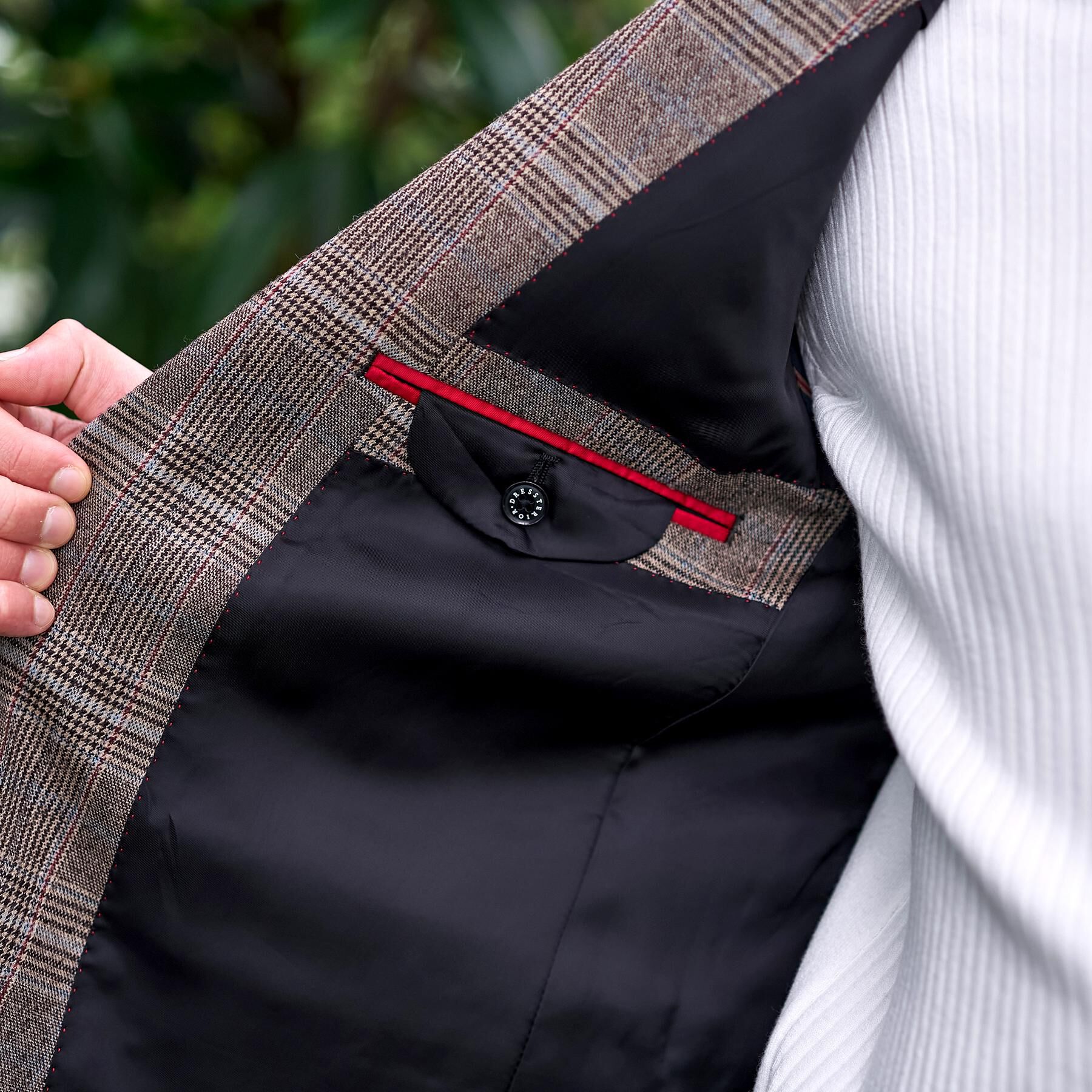 DRESSTERIOR「【セットアップ可】ヨーロピアン グレンチェックジャケット」|テーラードジャケット|