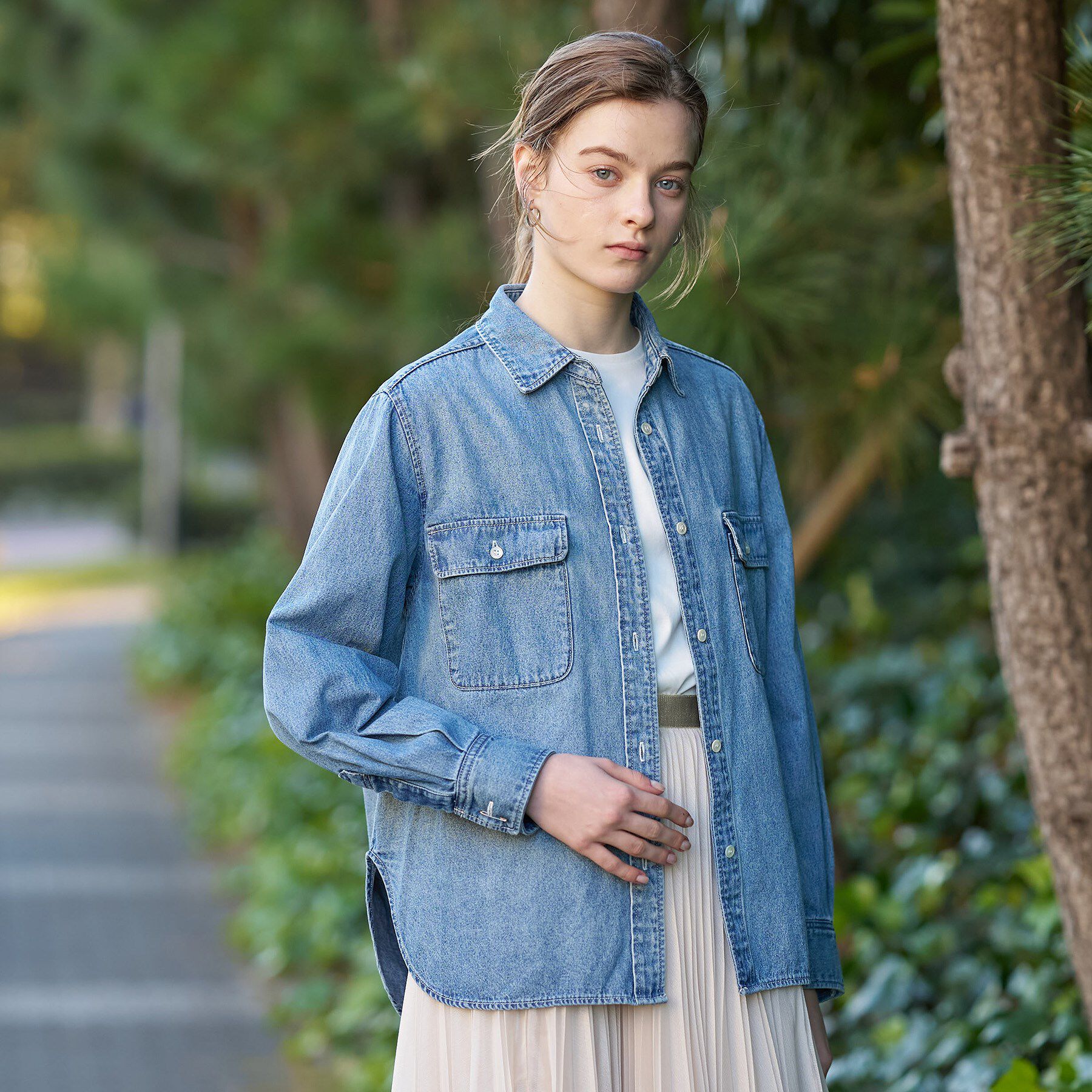 DRESSTERIOR「ライトオンスデニムシャツ」|シャツ・ブラウス|