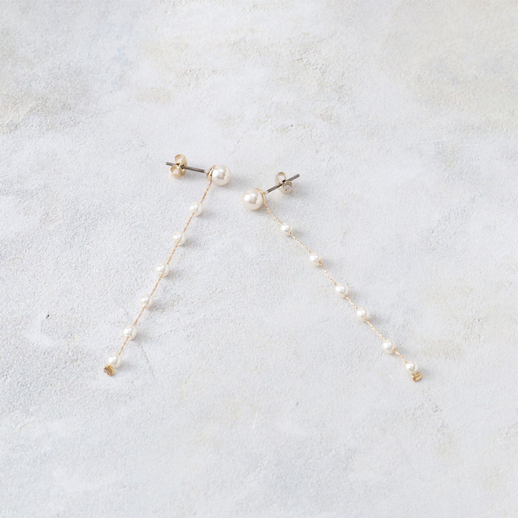 grove「パール調ロングピアス【入卒対応可】」|ピアス|ゴールド(007)