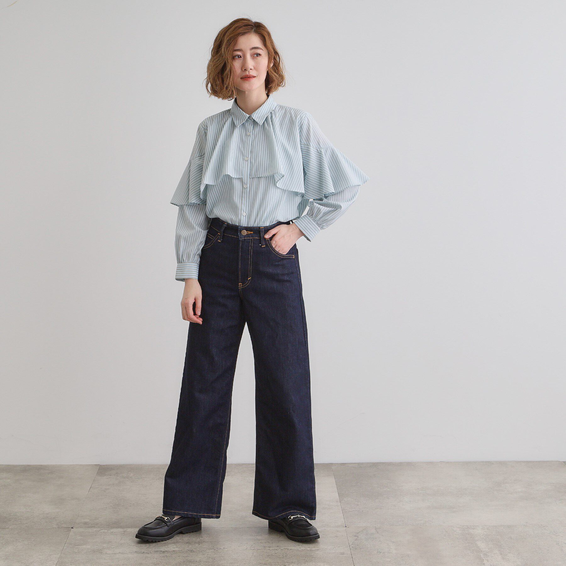 grove「ケープフリルシャツブラウス」|シャツ・ブラウス|