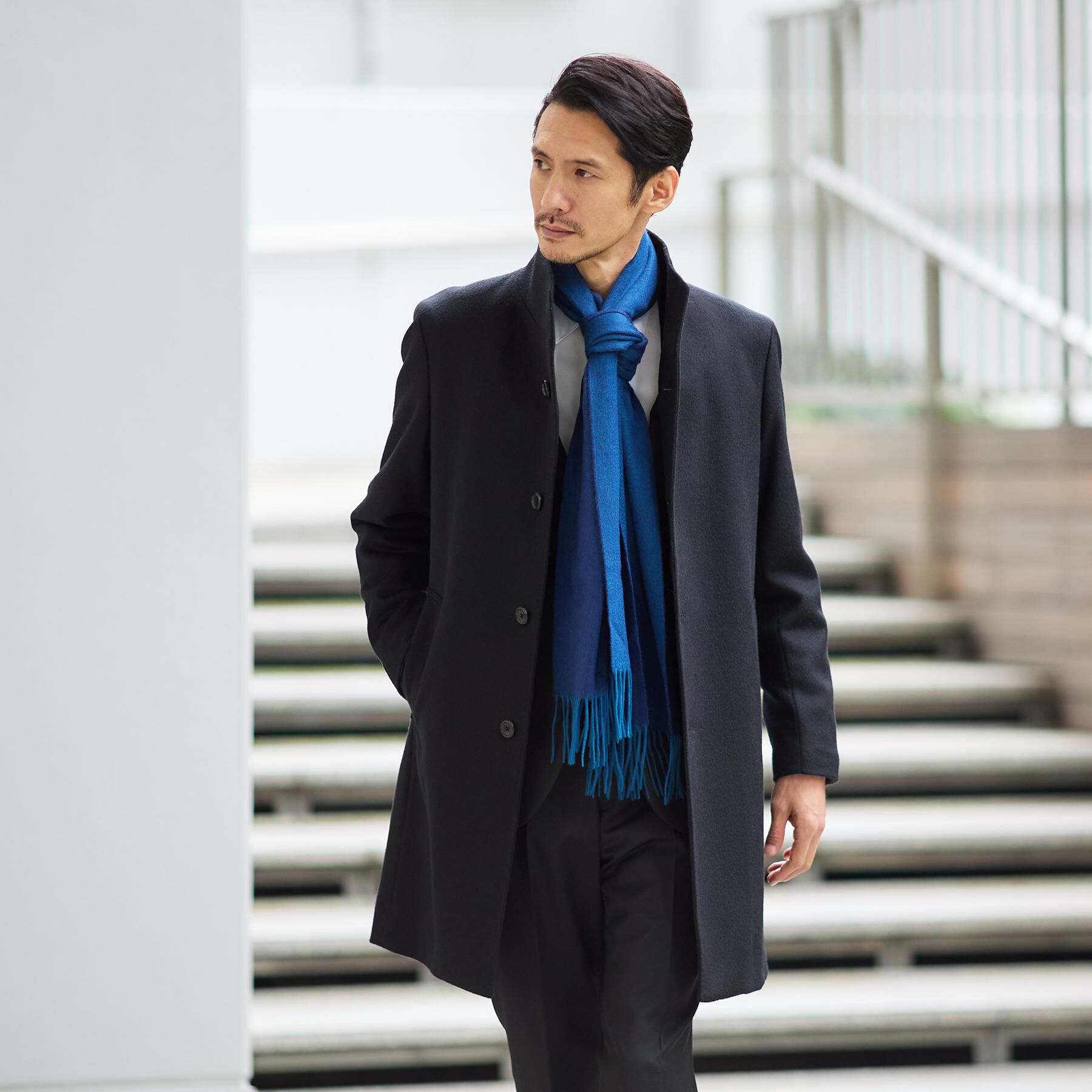 TAKEO KIKUCHI「【ウールカシミヤブレンド】ビーバー調 スタンドカラー コート」|その他|