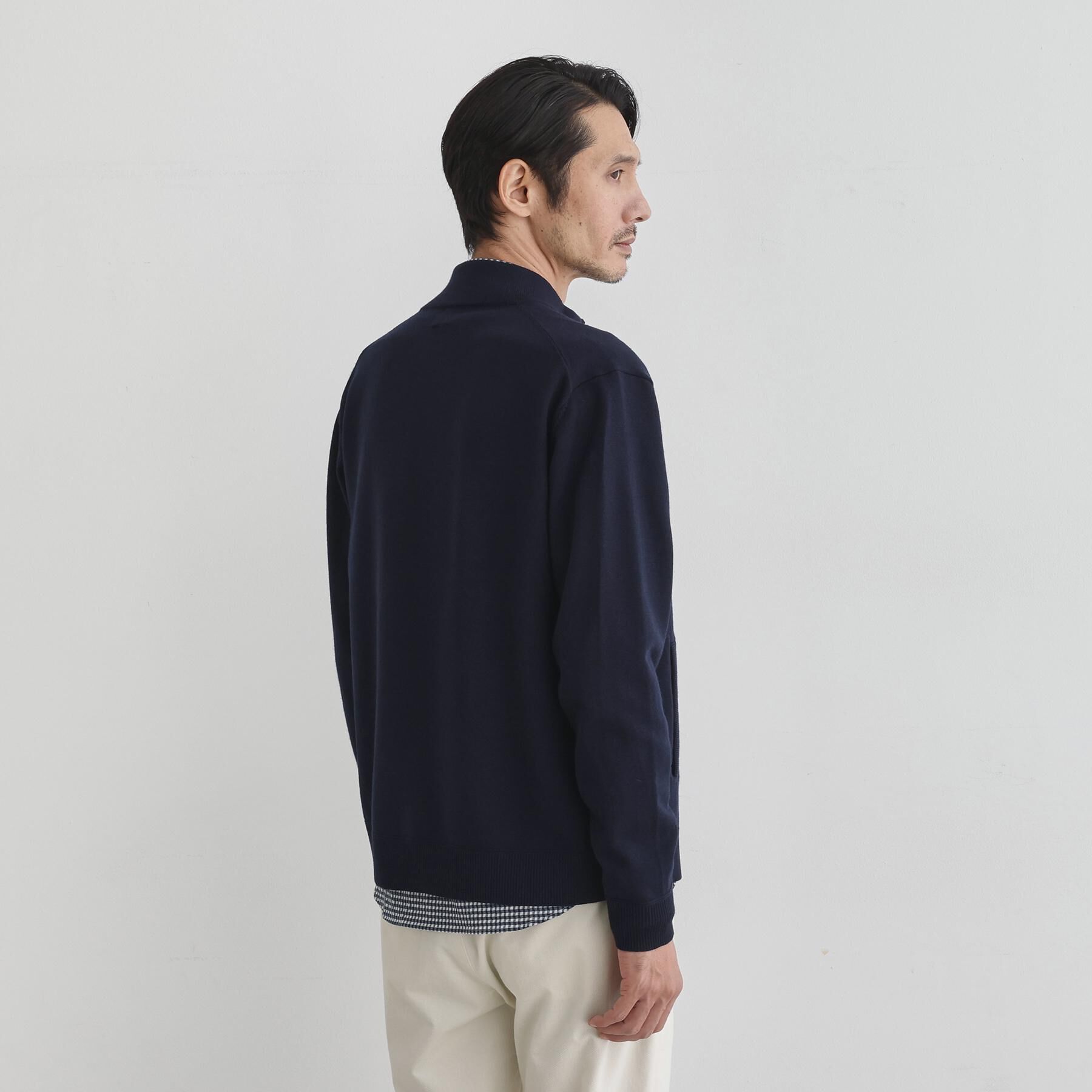 TAKEO KIKUCHI「アンチピリング ジップアップ ニット」|ニット・セーター|