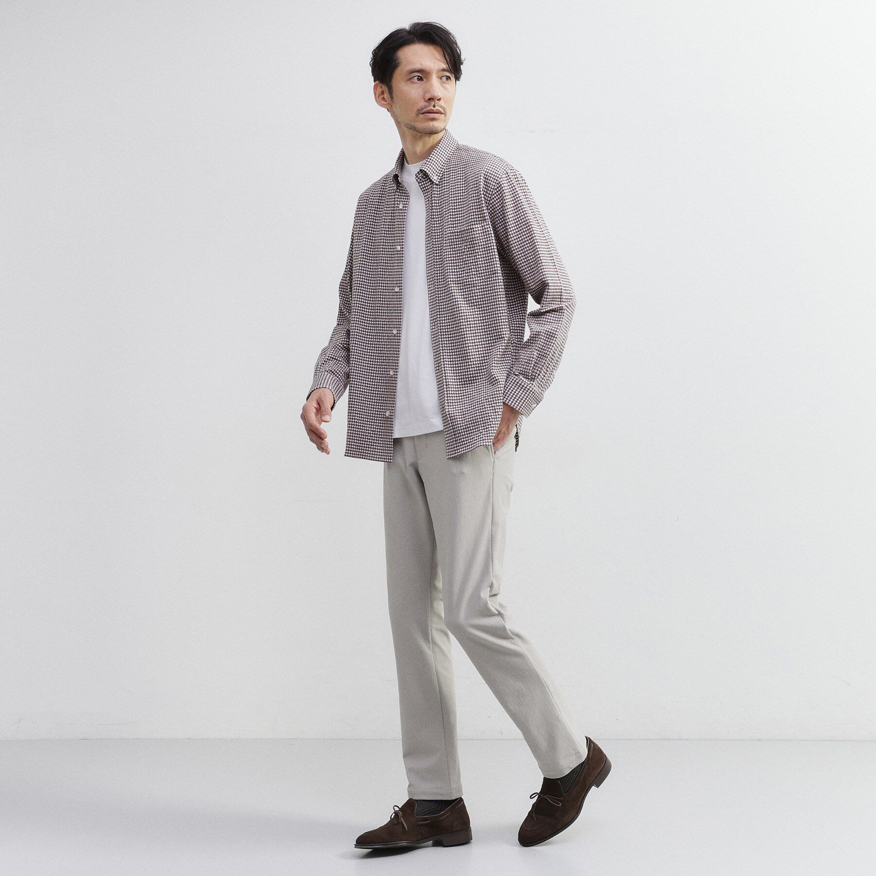 TAKEO KIKUCHI「裏起毛ハイパワーストレッチ ストレート パンツ」|その他|