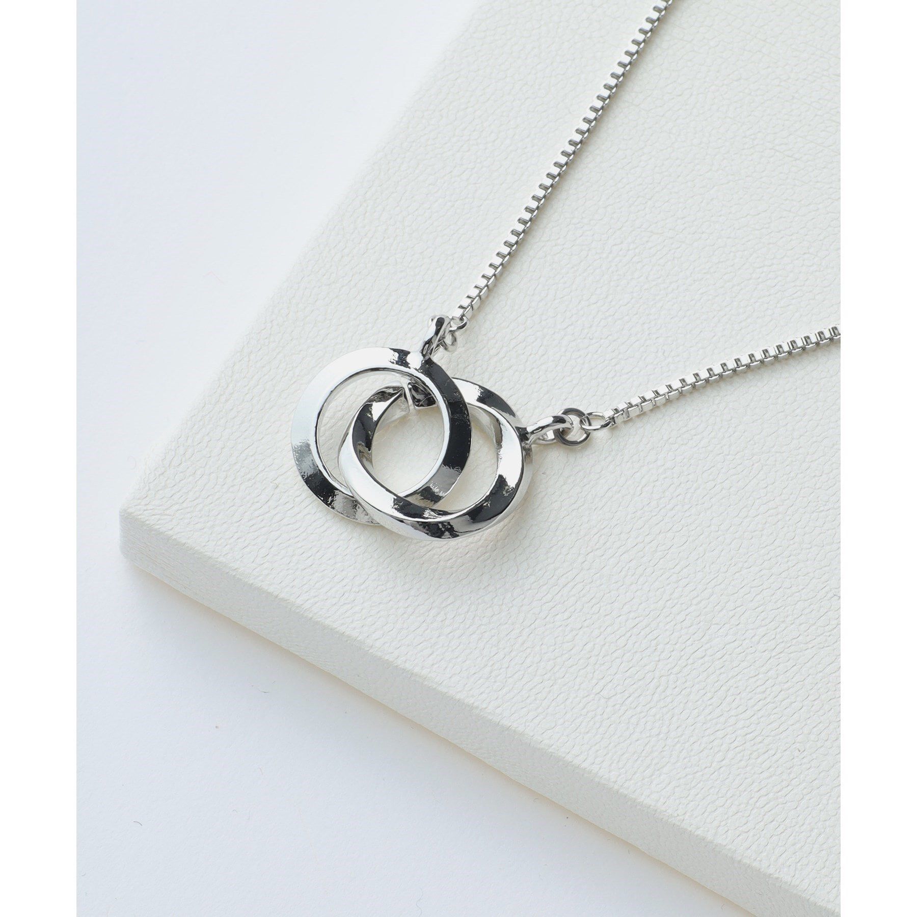 tk.TAKEO KIKUCHI「ダブルリングネックレス」|ネックレス|シルバー(006)