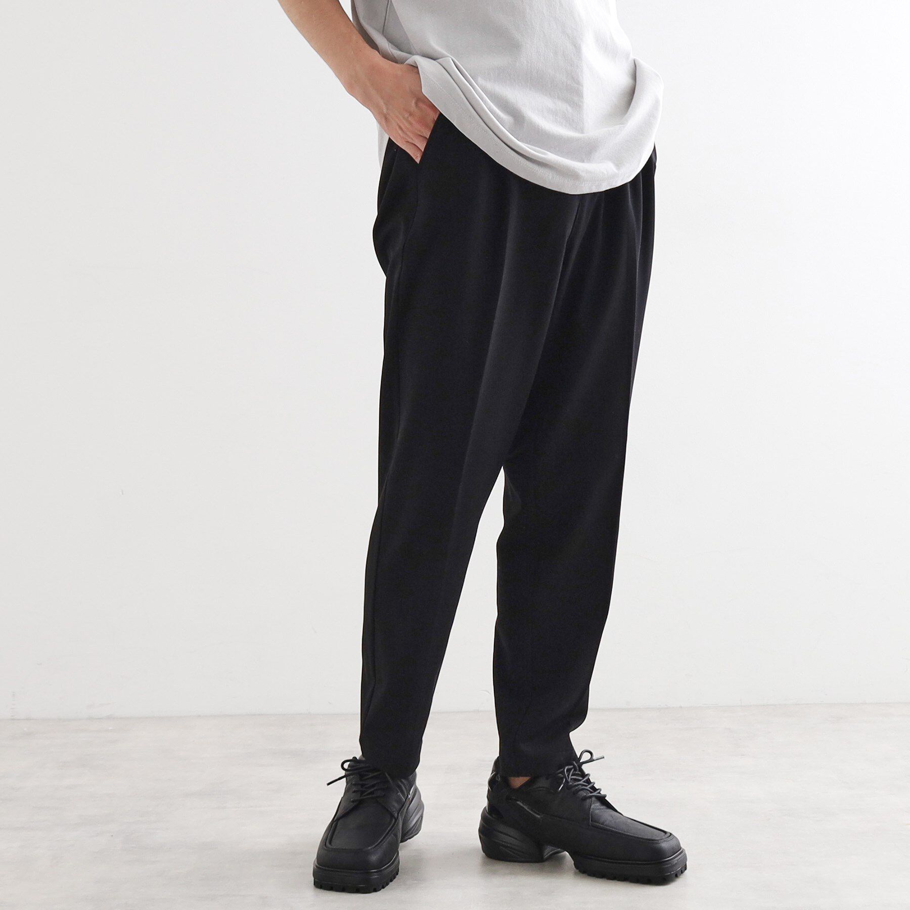 tk.TAKEO KIKUCHI「スリムTRパンツ」|その他|ブラック(019)