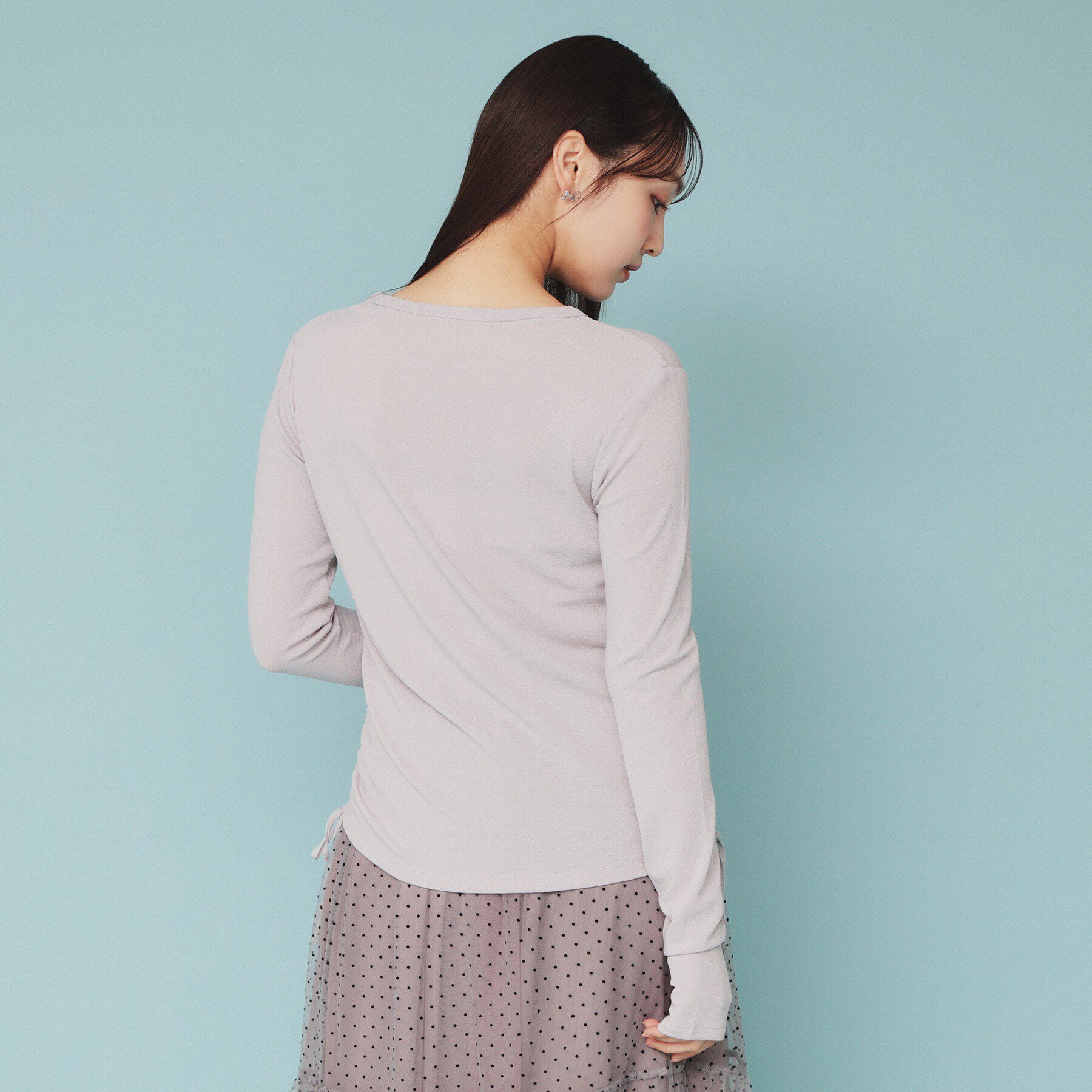 index「《CLASSY掲載》サイドドロストシアートップス【洗濯機洗い可】」|Tシャツ・カットソー|