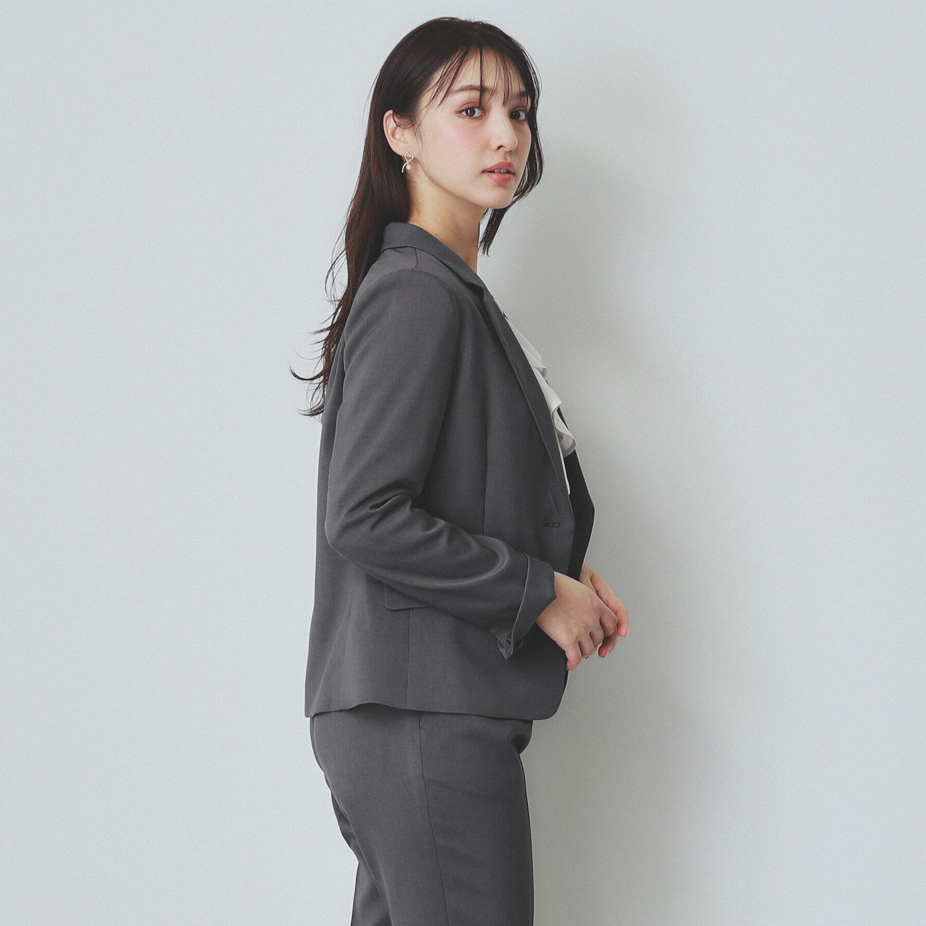 index「ドライタッチストレッチテーラードジャケット//セットアップ対応【洗濯機洗い可/イージーアイロン】」|テーラードジャケット|
