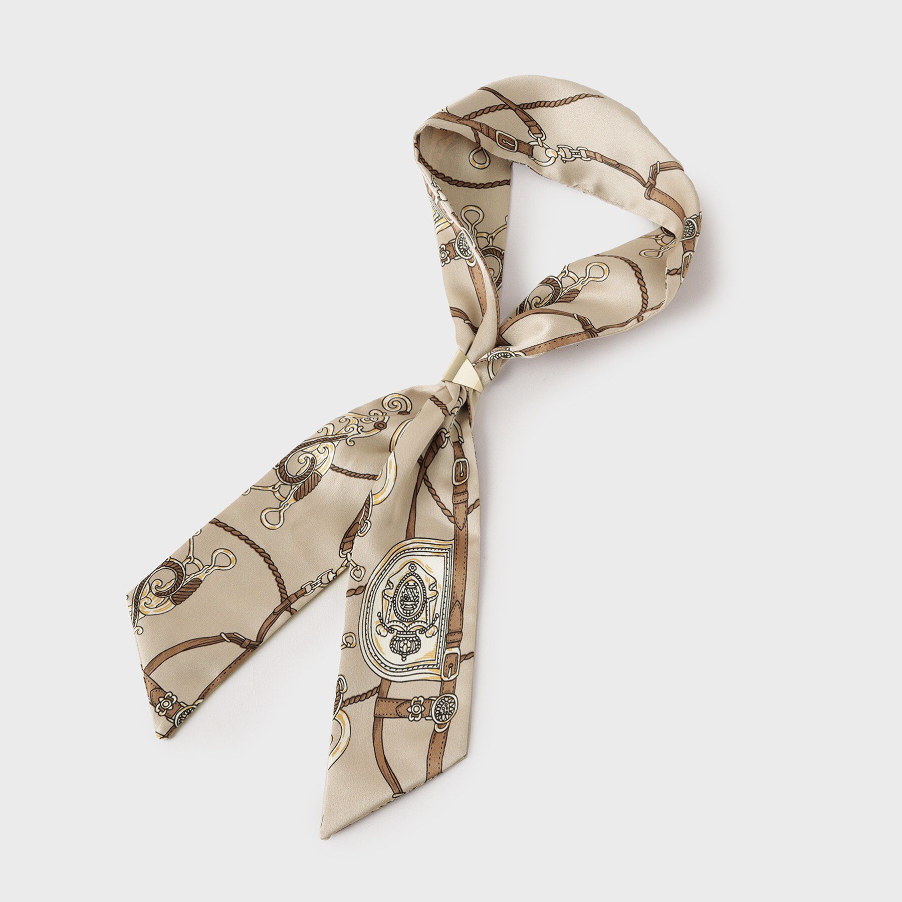 OPAQUE.CLIP「【スカーフリング付き】柄アソートスカーフ」|バンダナ・スカーフ|ベージュ(352)