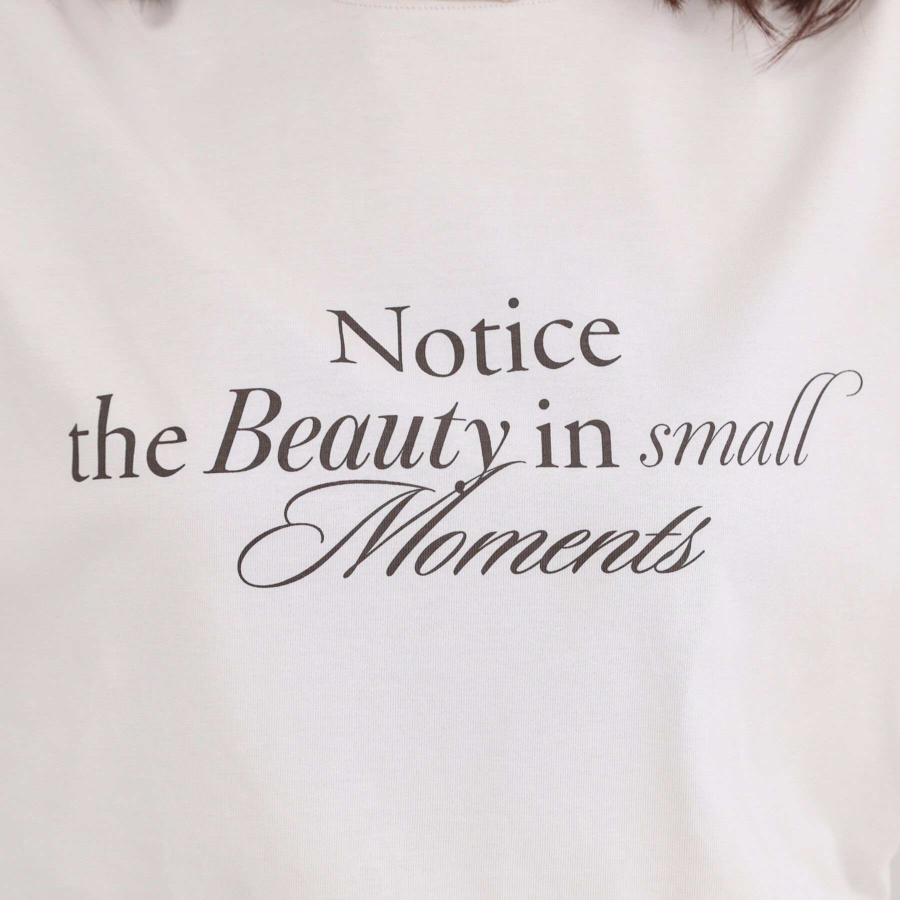 OPAQUE.CLIP「リラクシーロゴプリントTシャツ【洗濯機OK】」|Tシャツ・カットソー|