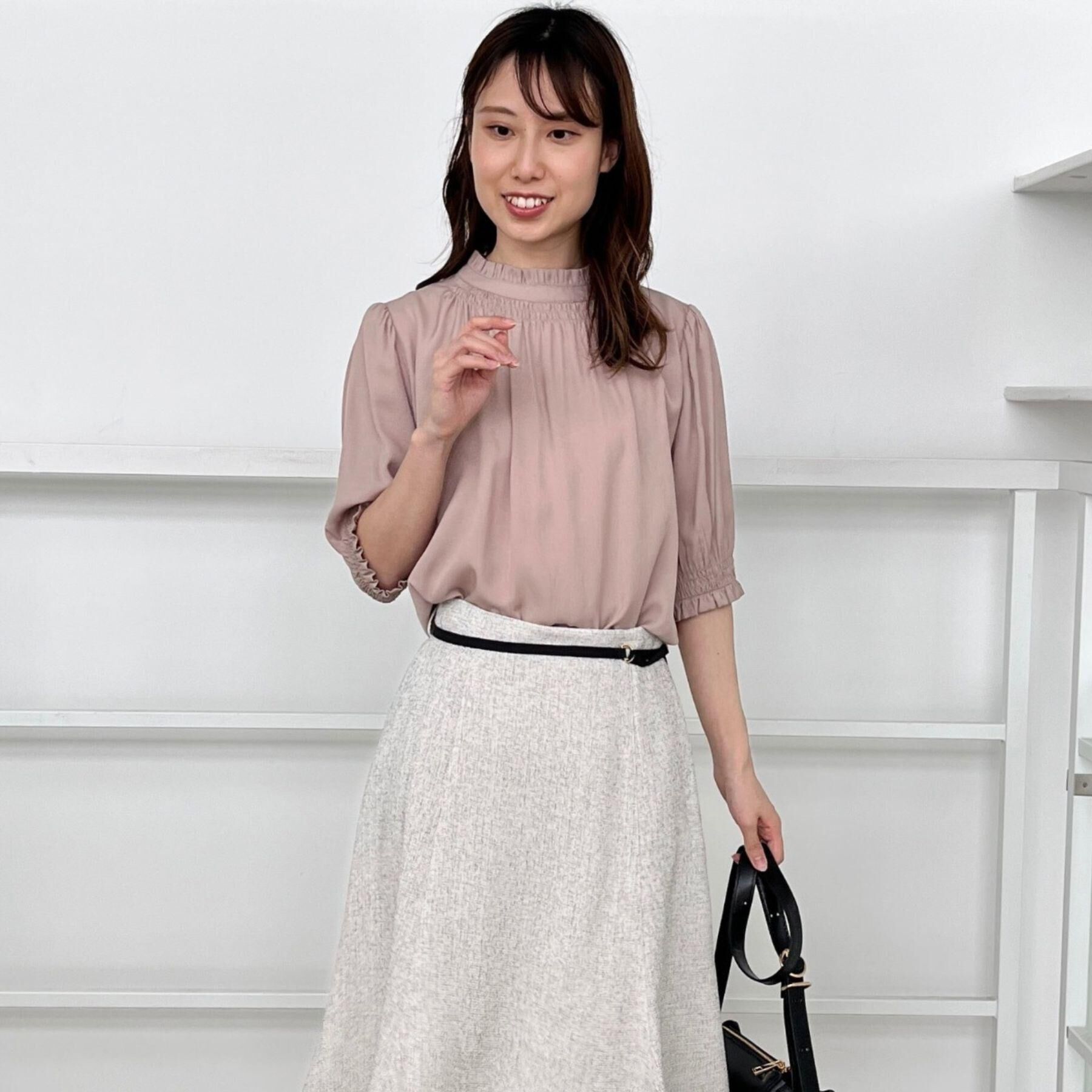 Couture broach「【SS～LLサイズ・二の腕カバー・通勤】RTピケシャーリングブラウス」|シャツ・ブラウス|