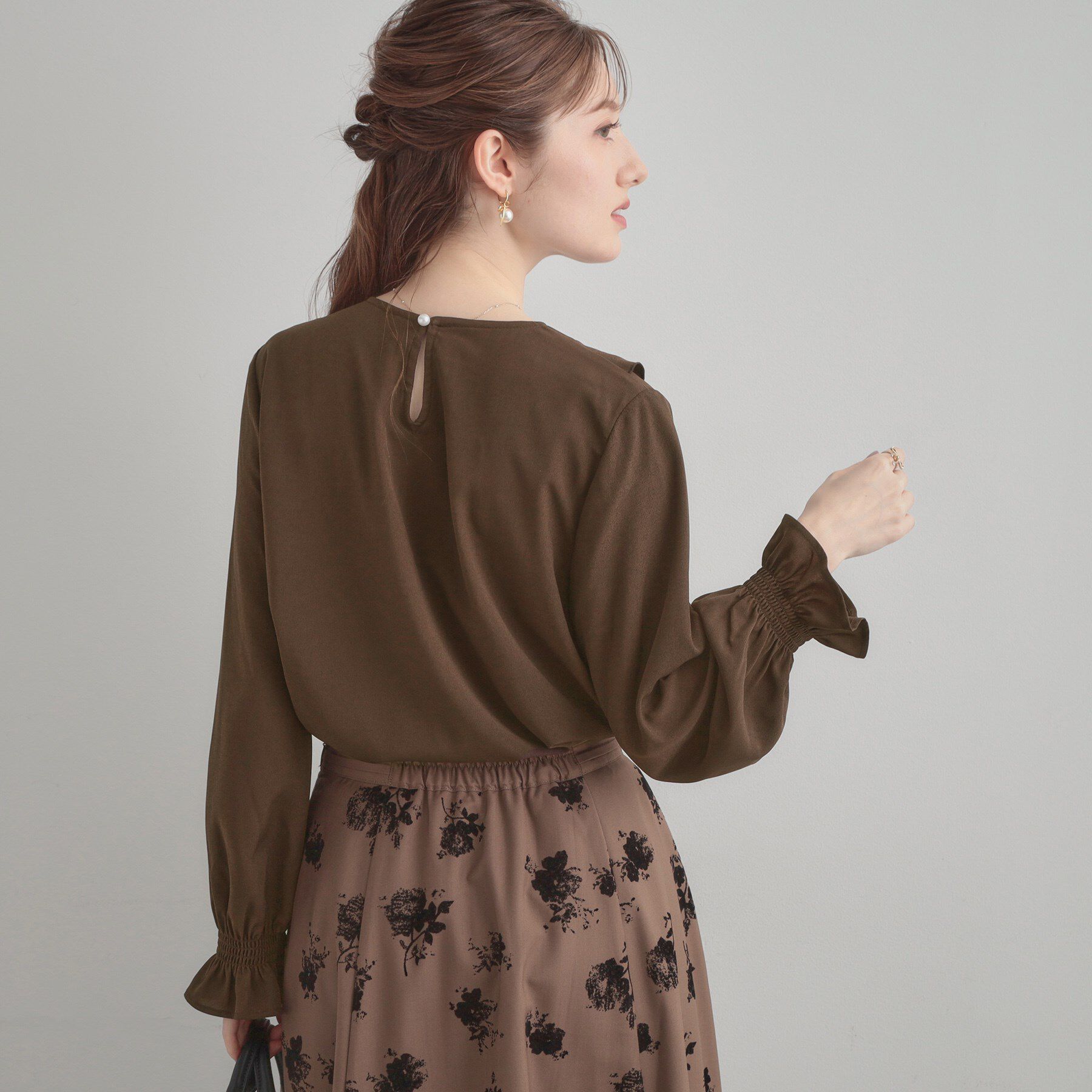 Couture broach「【大人可愛い・通勤】ラッフルフリルブラウス」|シャツ・ブラウス|