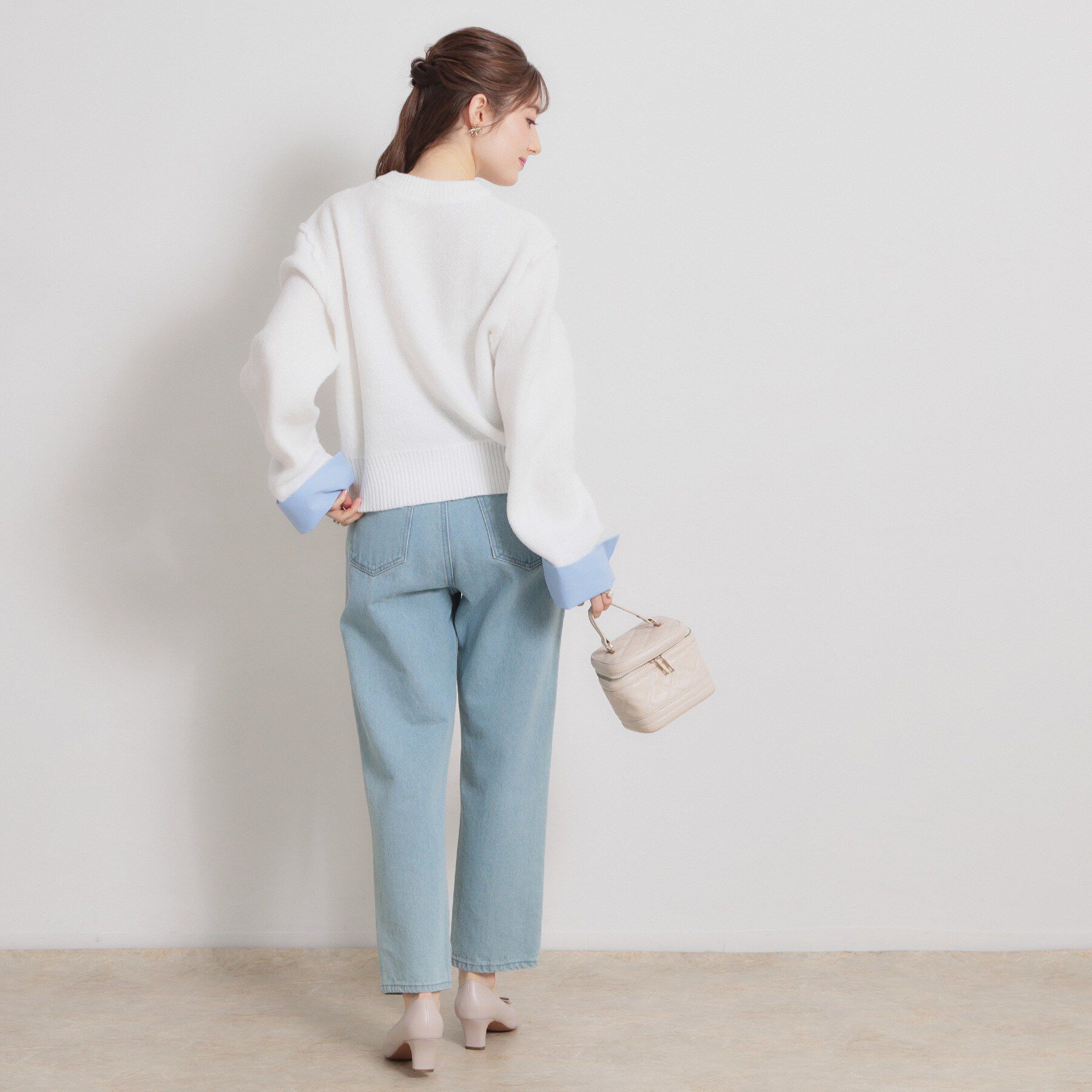 Couture broach「シャツレイヤード風カーディガン」|カーディガン|