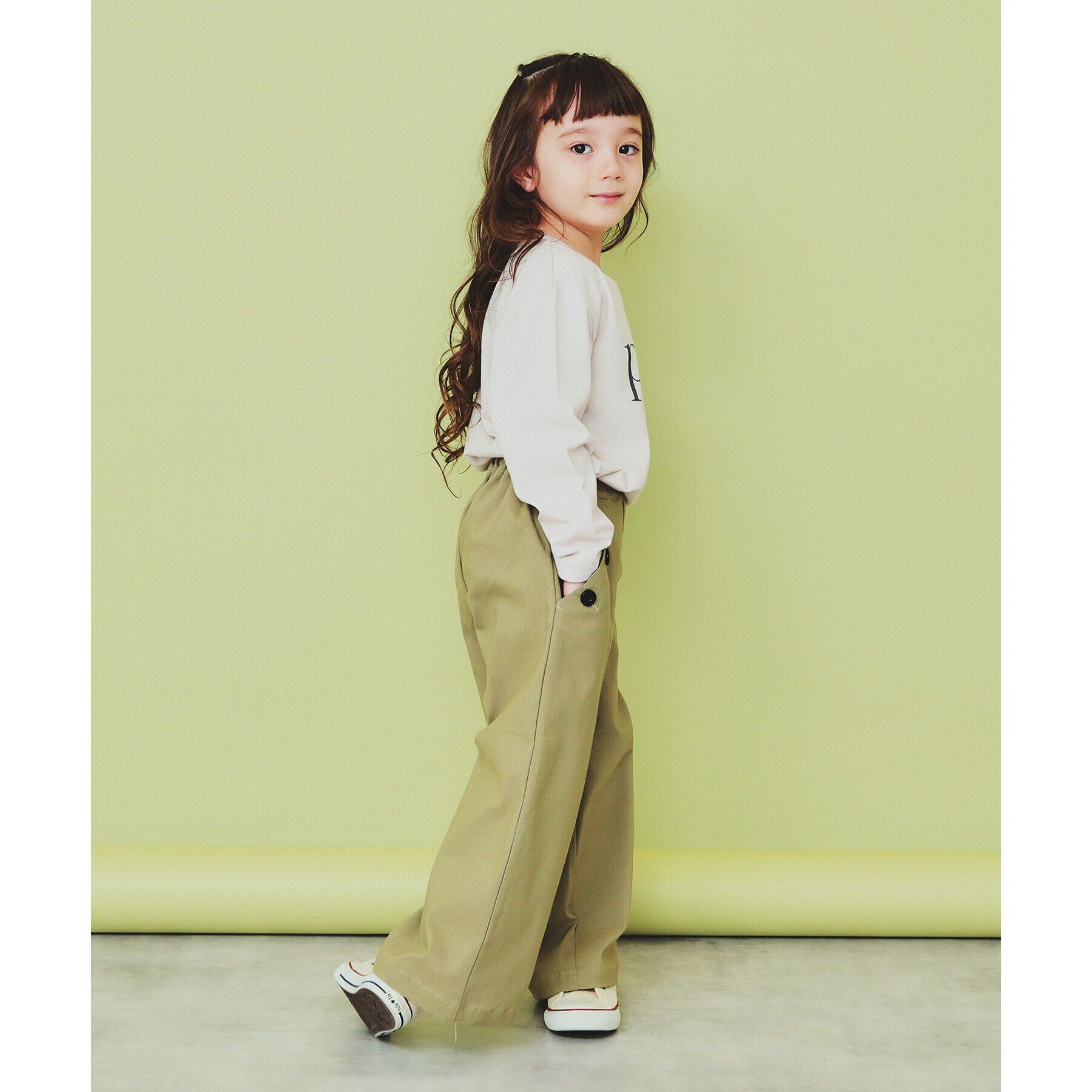 THE SHOP TK「【120-150】ロゴプリントアソート長袖Tシャツ/洗濯機OK」|Tシャツ・カットソー|