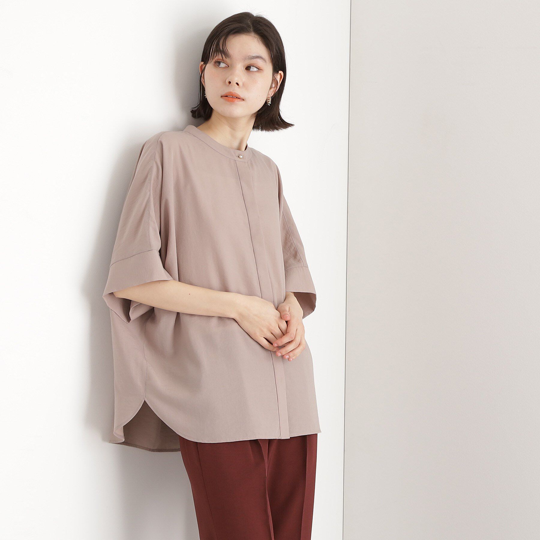 THE SHOP TK「ドルマンブラウス【7色展開/洗濯機OK/体型カバー】」|シャツ・ブラウス|