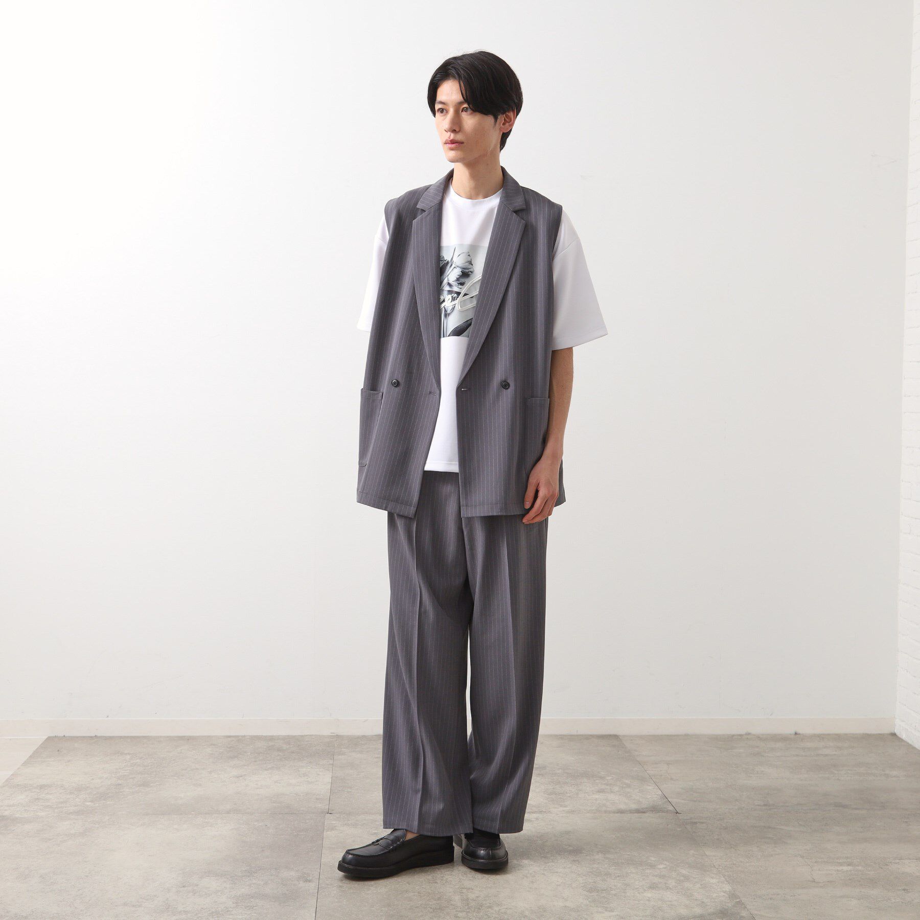 THE SHOP TK「ダブルジレ【セットアップ可/洗濯機OK】」|ベスト・ジレ|