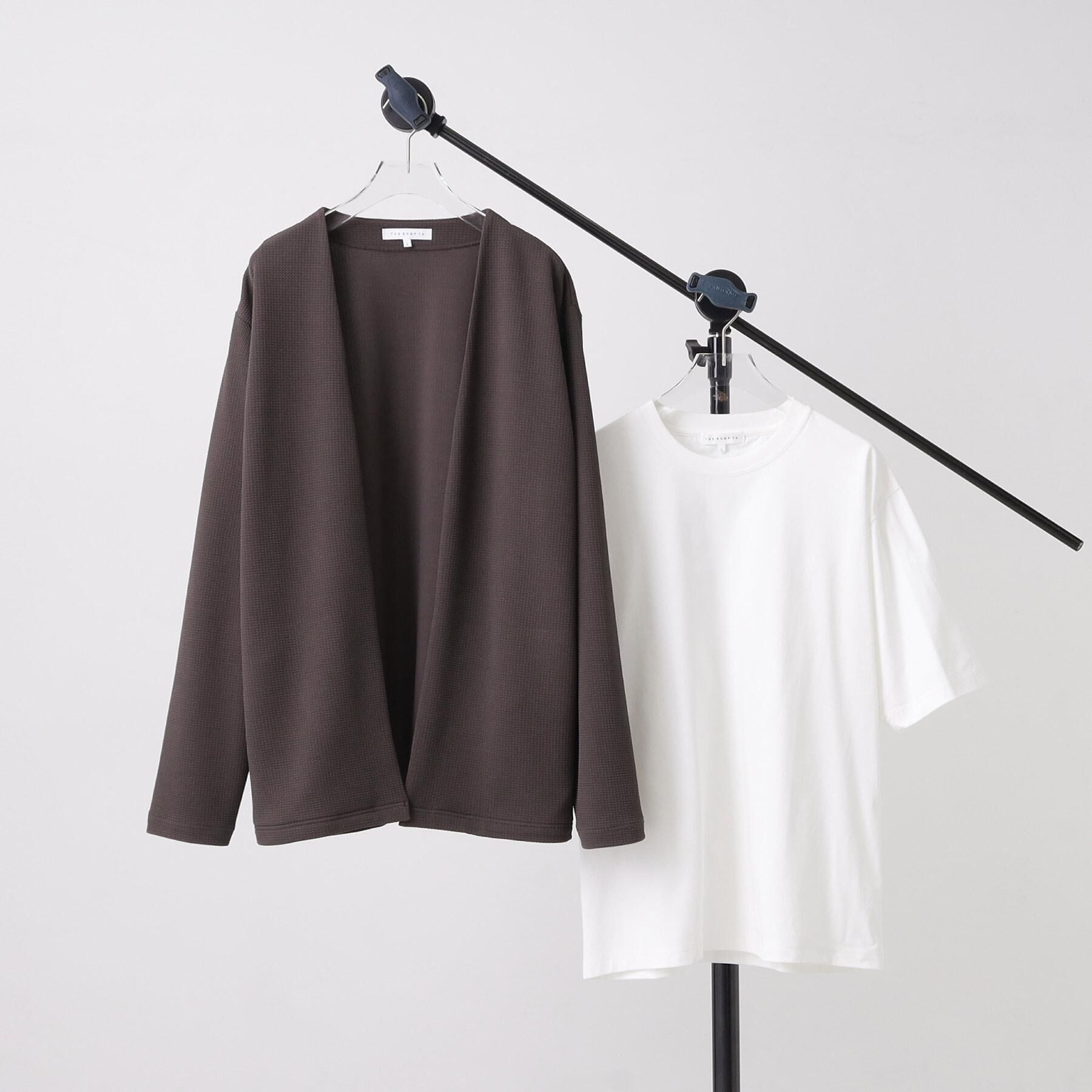 THE SHOP TK「【2点セット】カーディガン＋半袖Tシャツ 洗濯機OK」|カーディガン|