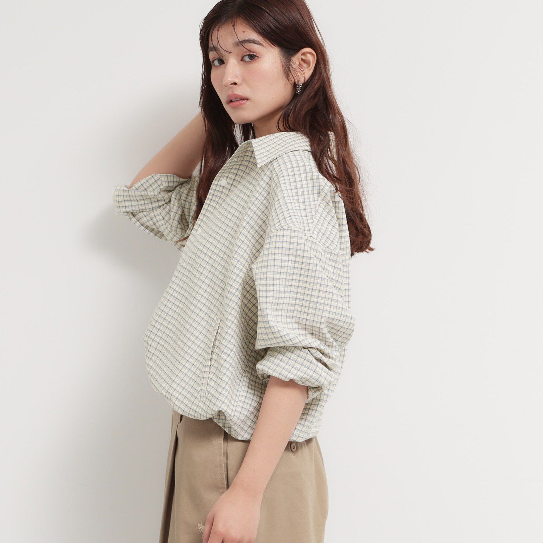 THE SHOP TK「ショート丈シャツブルゾン」|ブルゾン・スタジャン|