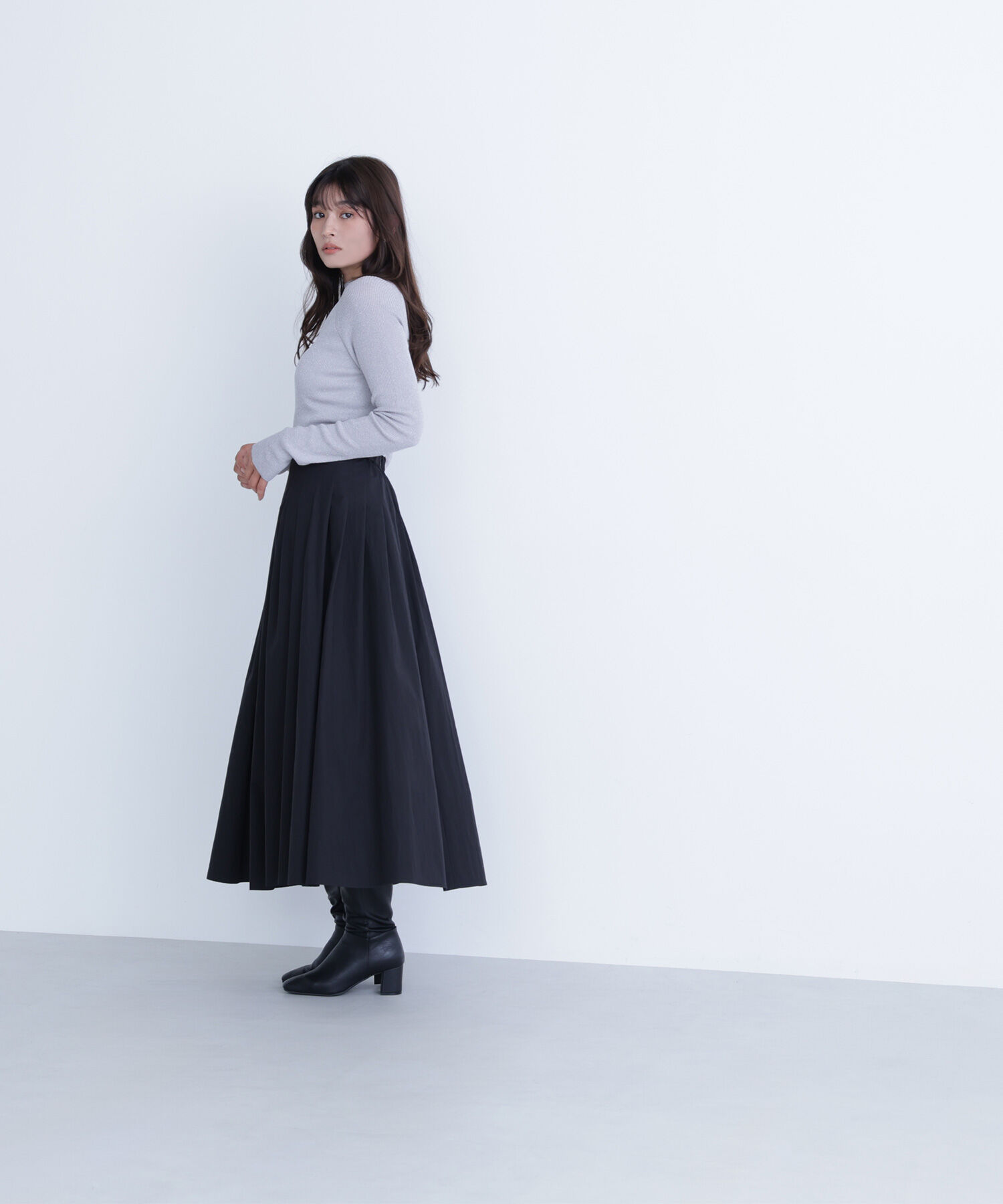  「タフタボリュームスカート」|スカート|