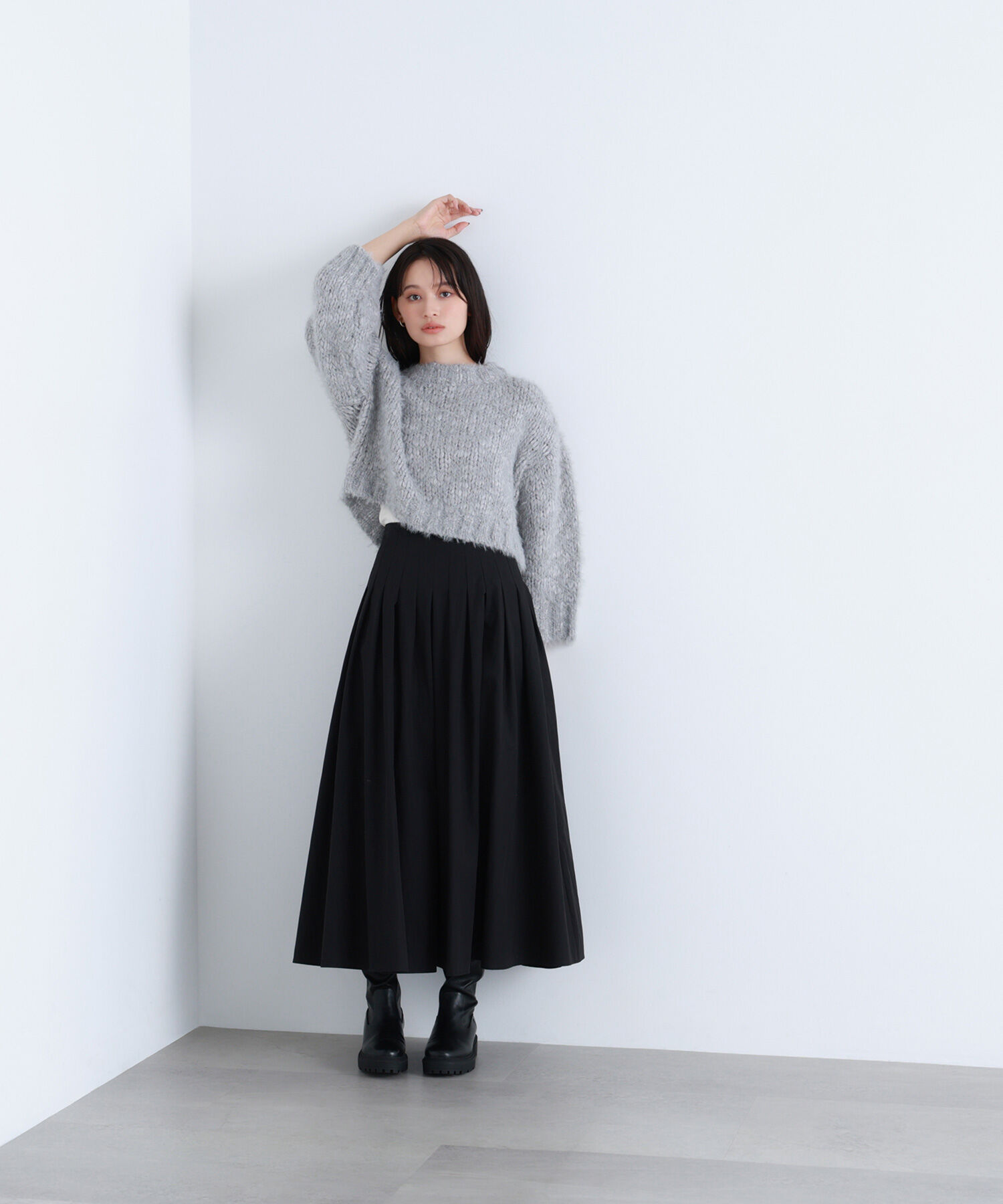  「タフタボリュームスカート」|スカート|