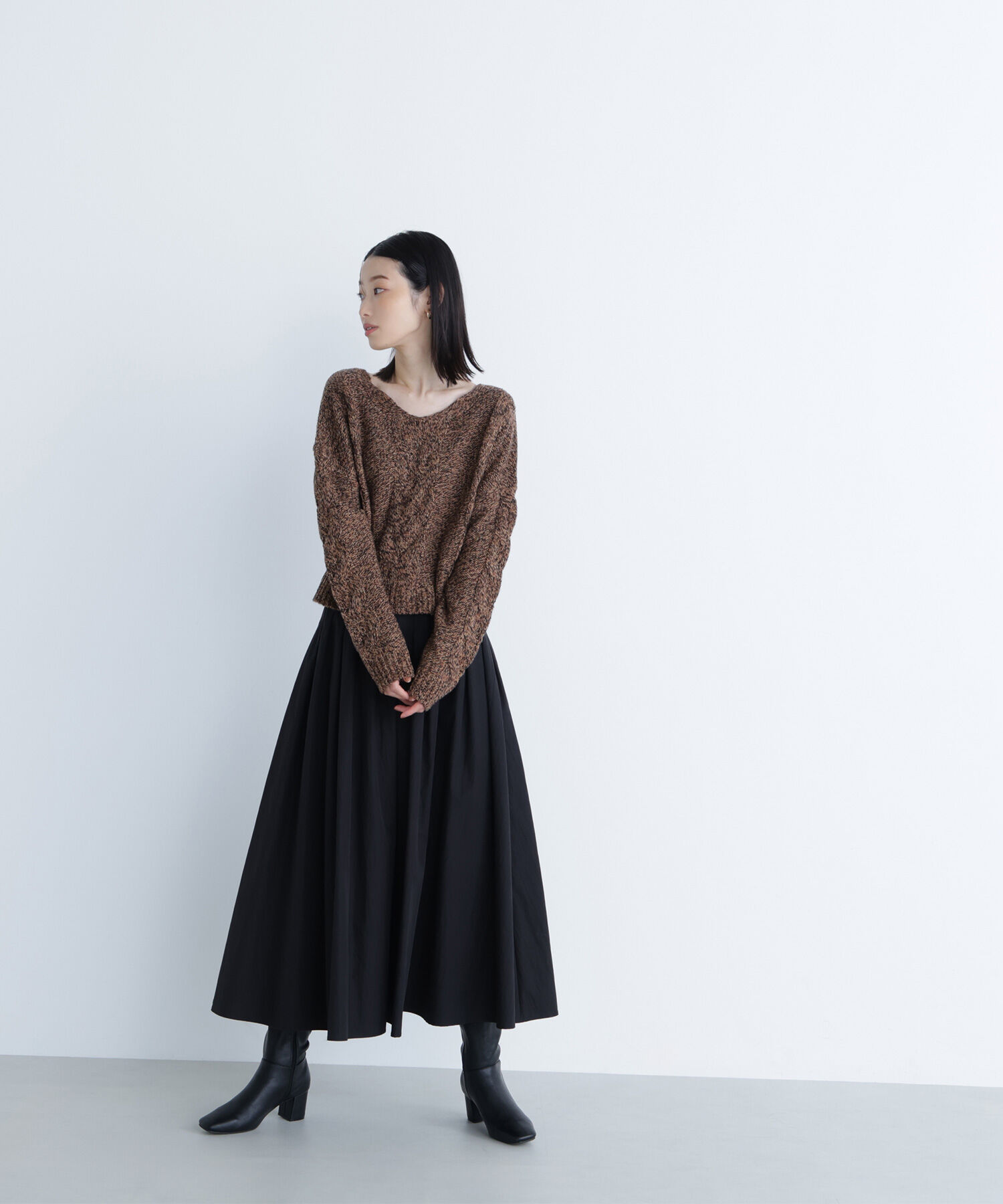  「タフタボリュームスカート」|スカート|