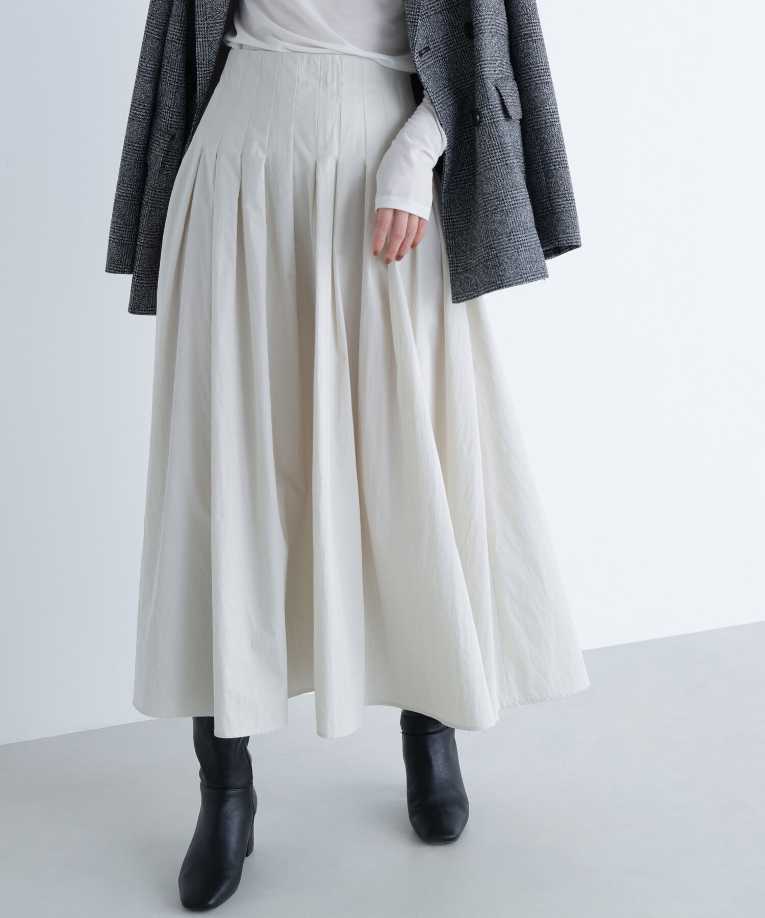  「タフタボリュームスカート」|スカート|