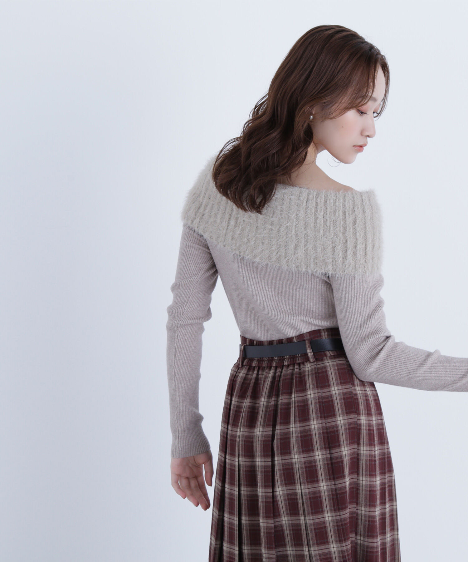  「シャギーオフショルニット」|ニット・セーター|