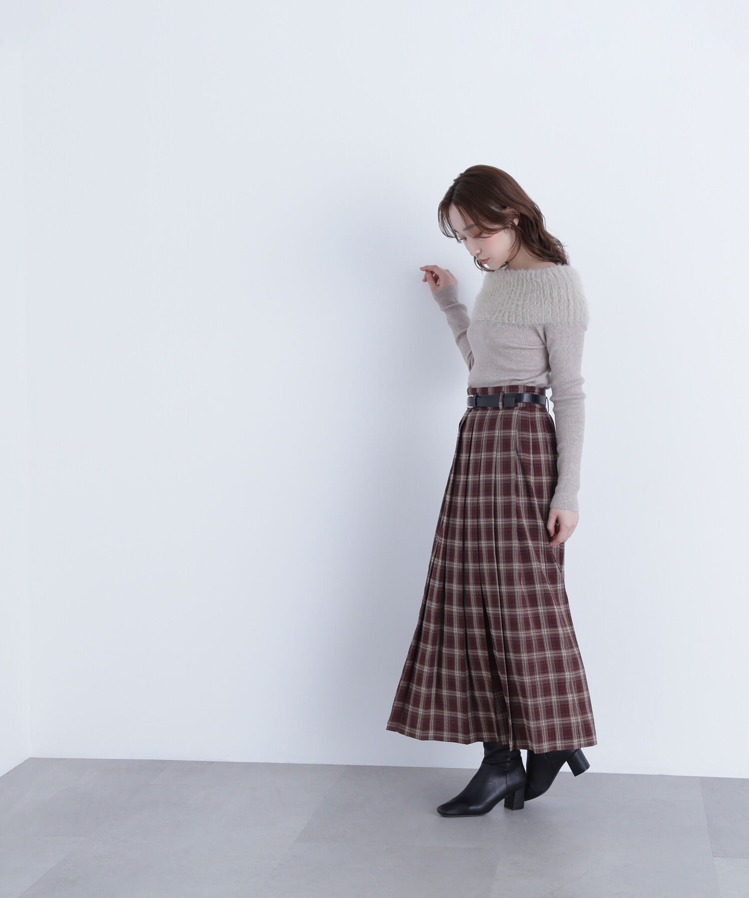  「シャギーオフショルニット」|ニット・セーター|