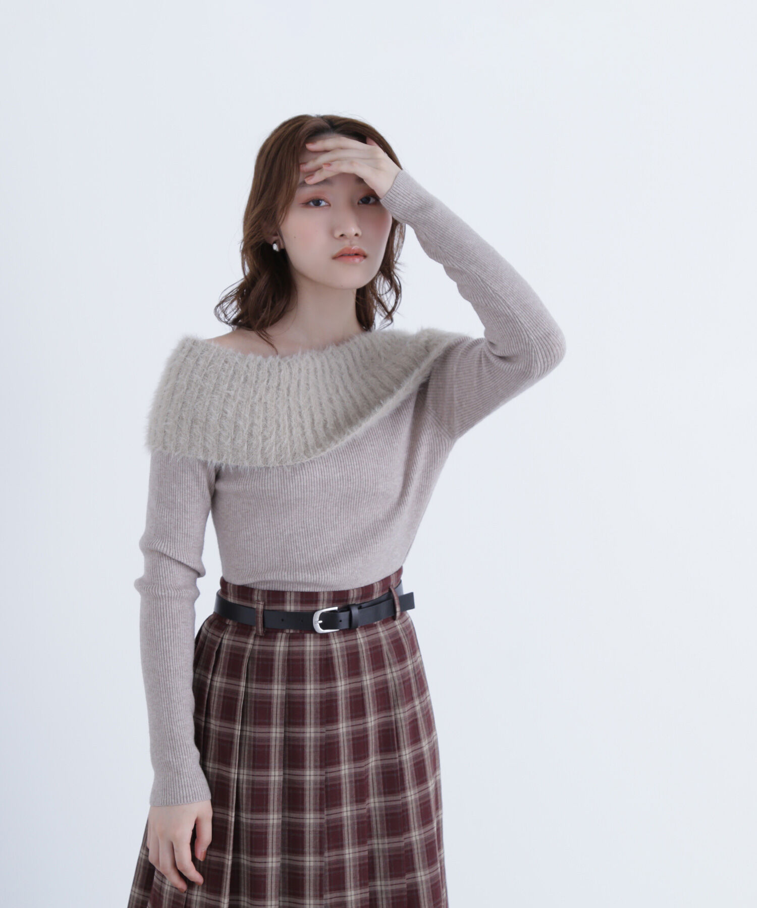  「シャギーオフショルニット」|ニット・セーター|