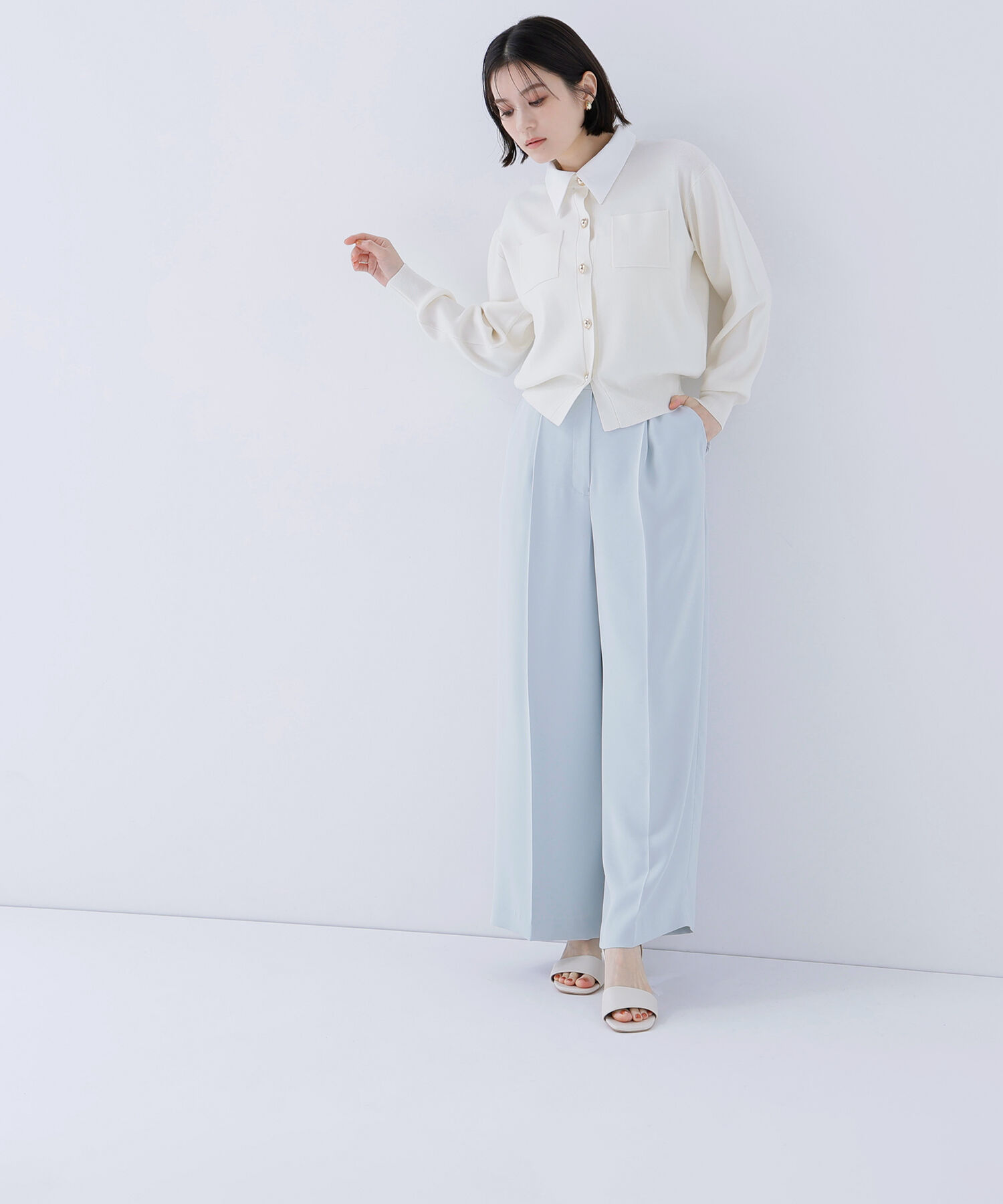  「メタルポイントワイドパンツ」|その他|