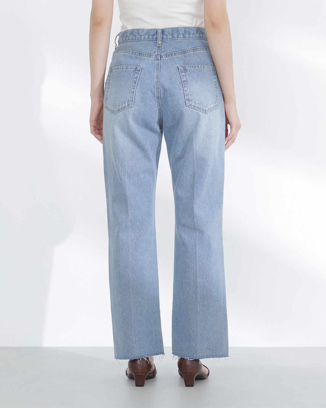  「サイドスリットストレートデニムパンツ」|その他|