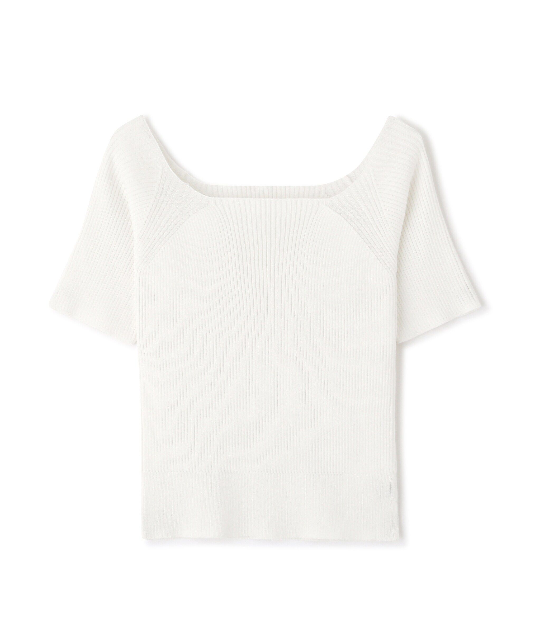  「コンパクトオフショルリブニット」|ニット・セーター|