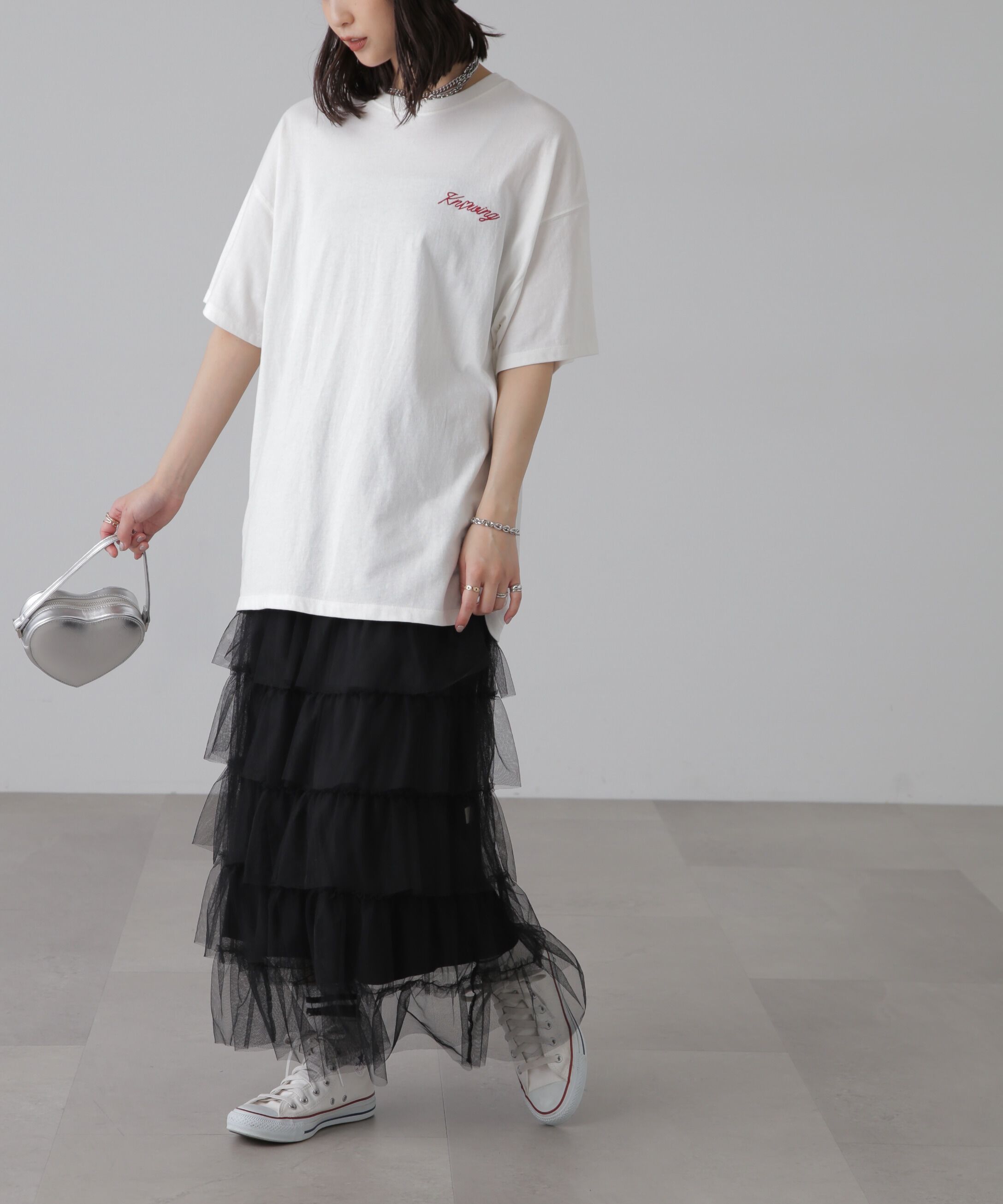  「チュールティアードスカート」|スカート|