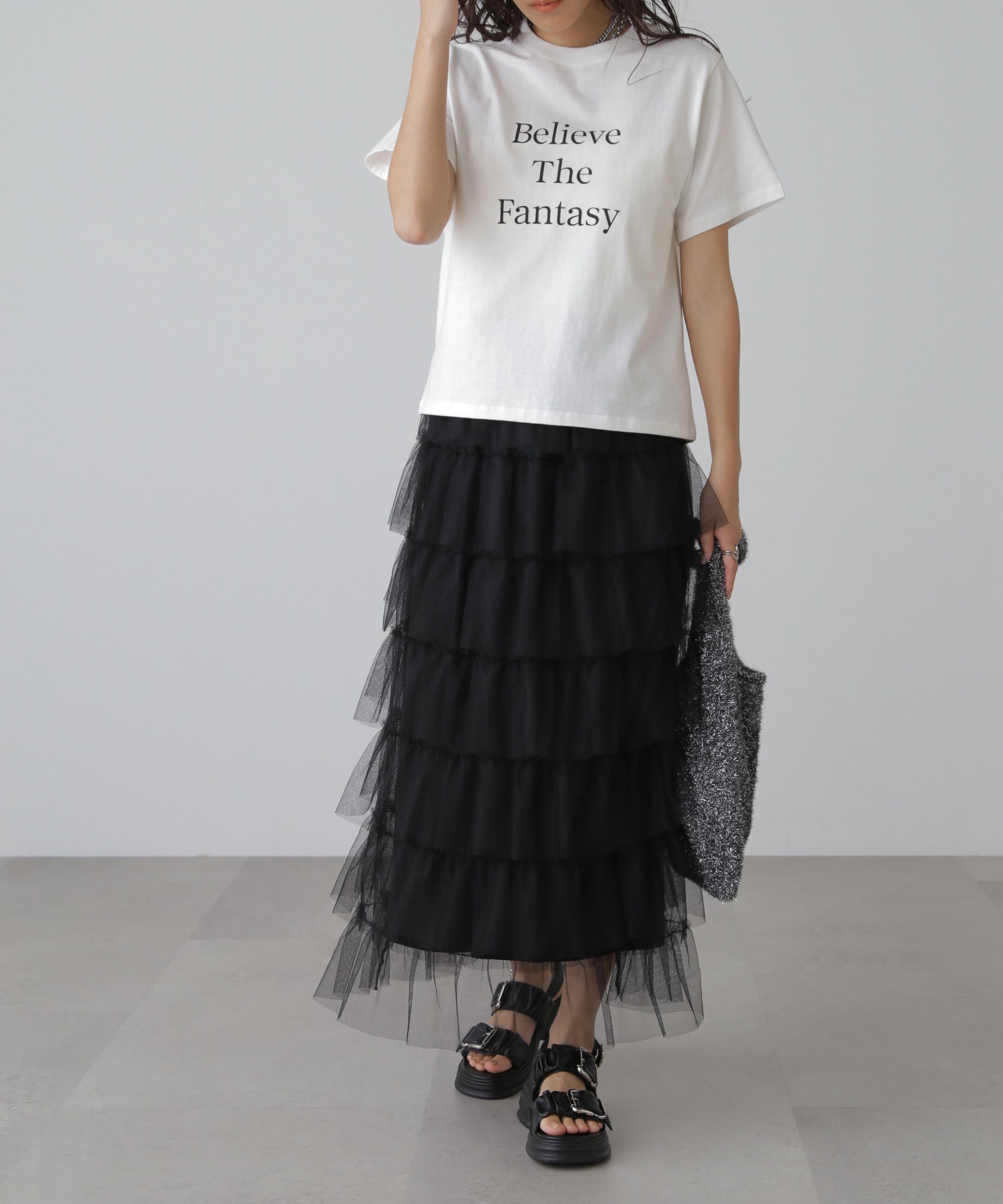  「チュールティアードスカート」|スカート|