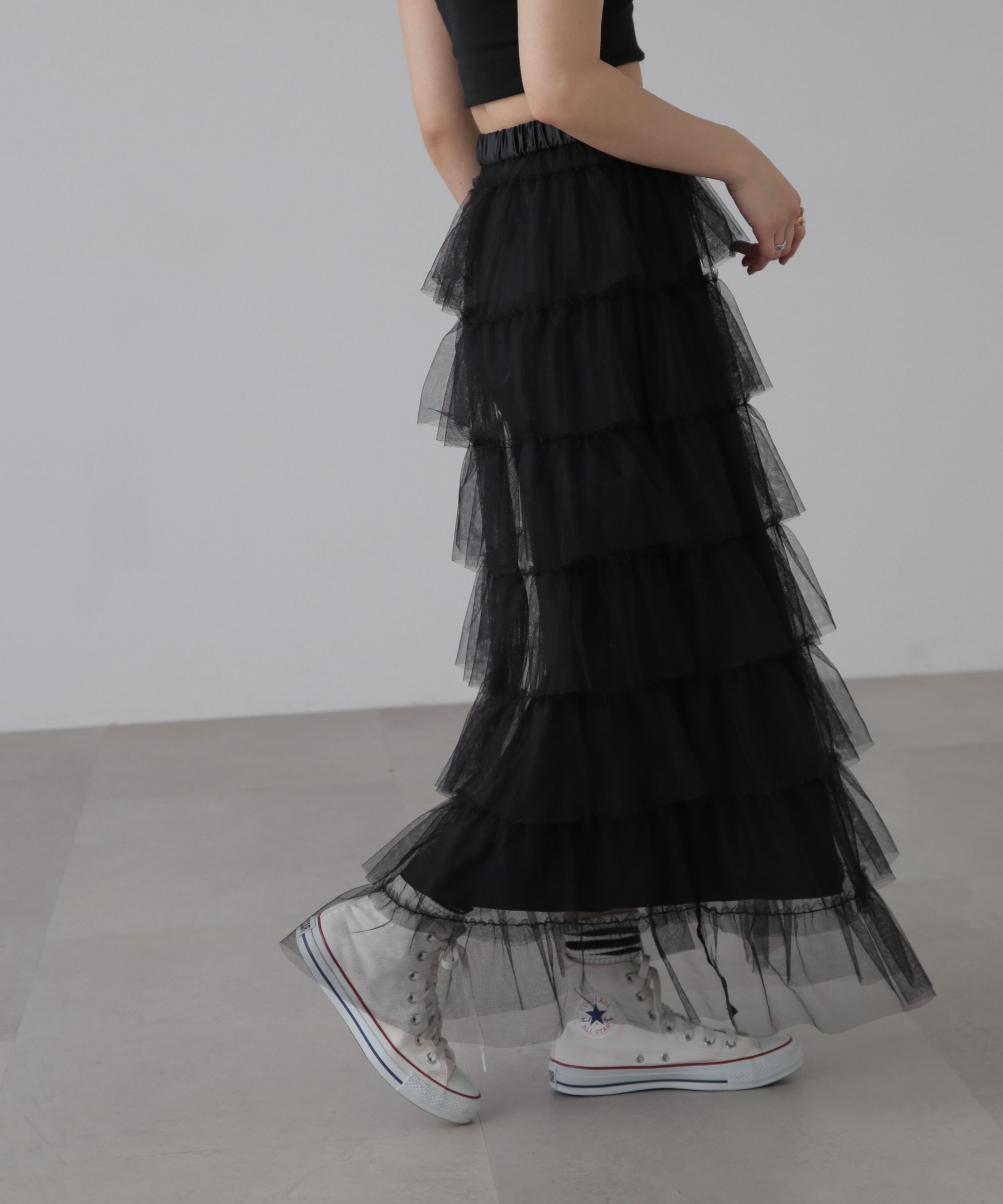  「チュールティアードスカート」|スカート|