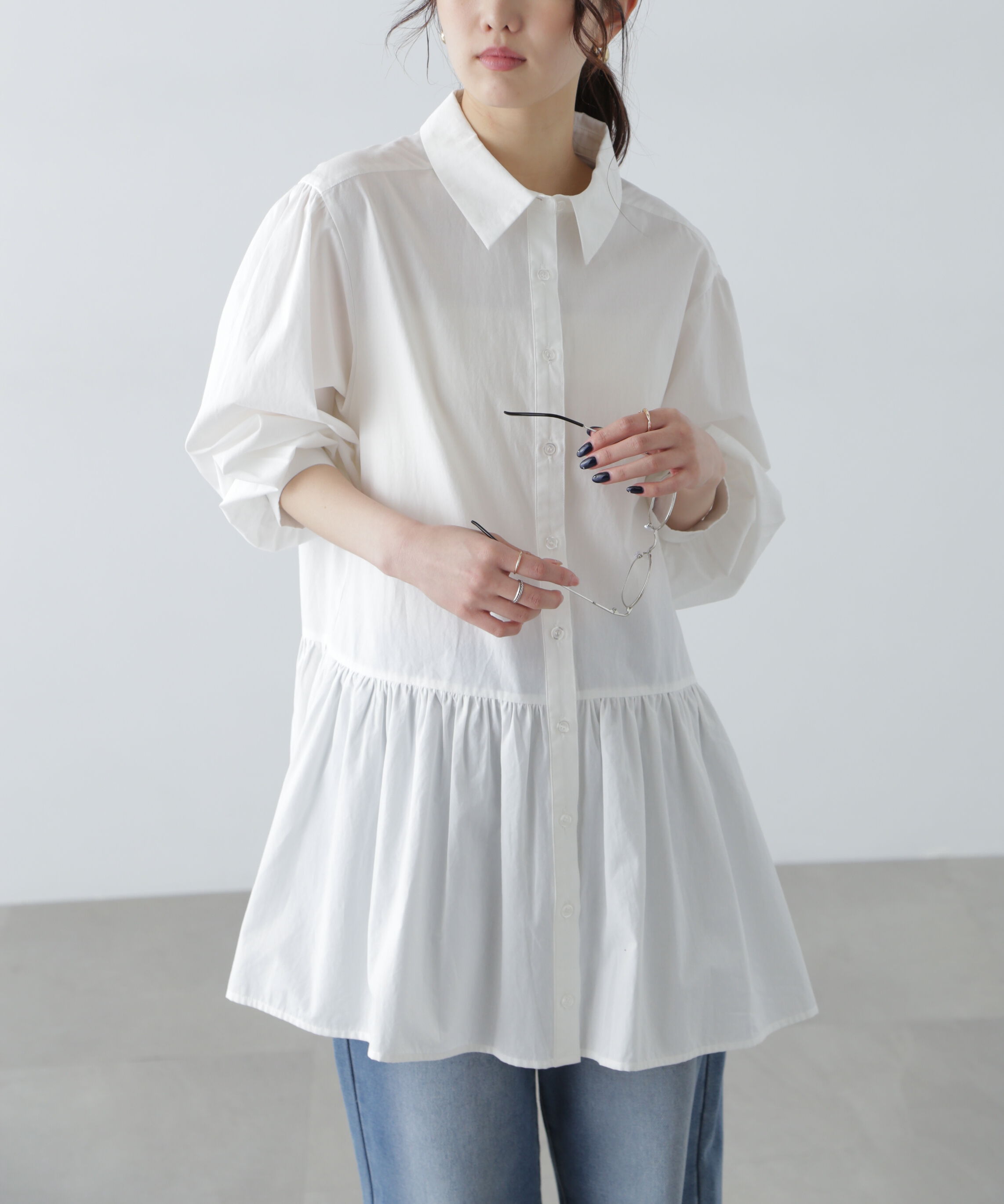  「ティアードミニワンピース」|ワンピース|ホワイト