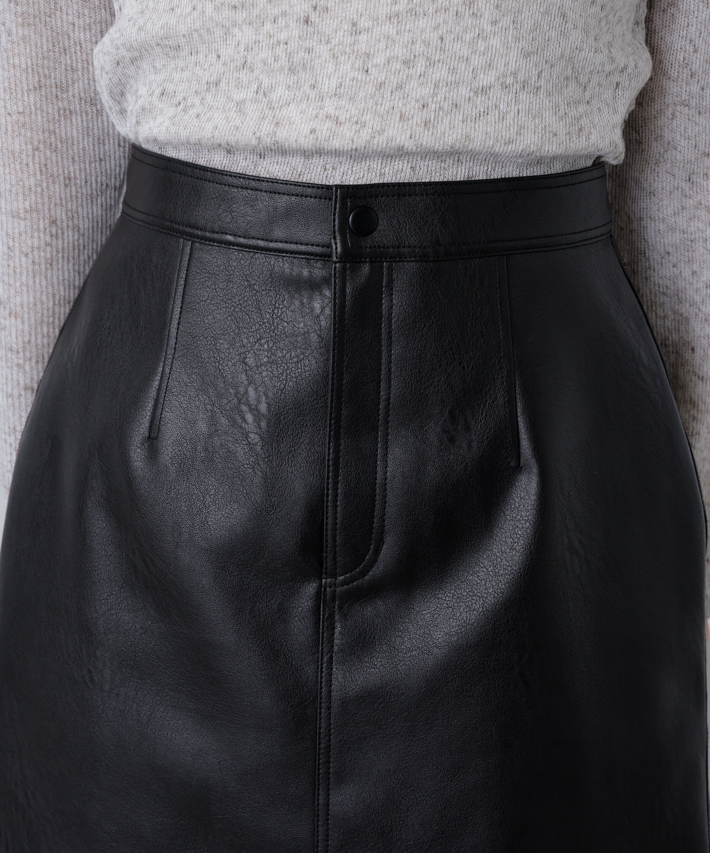  「合皮ミニスカート」|スカート|