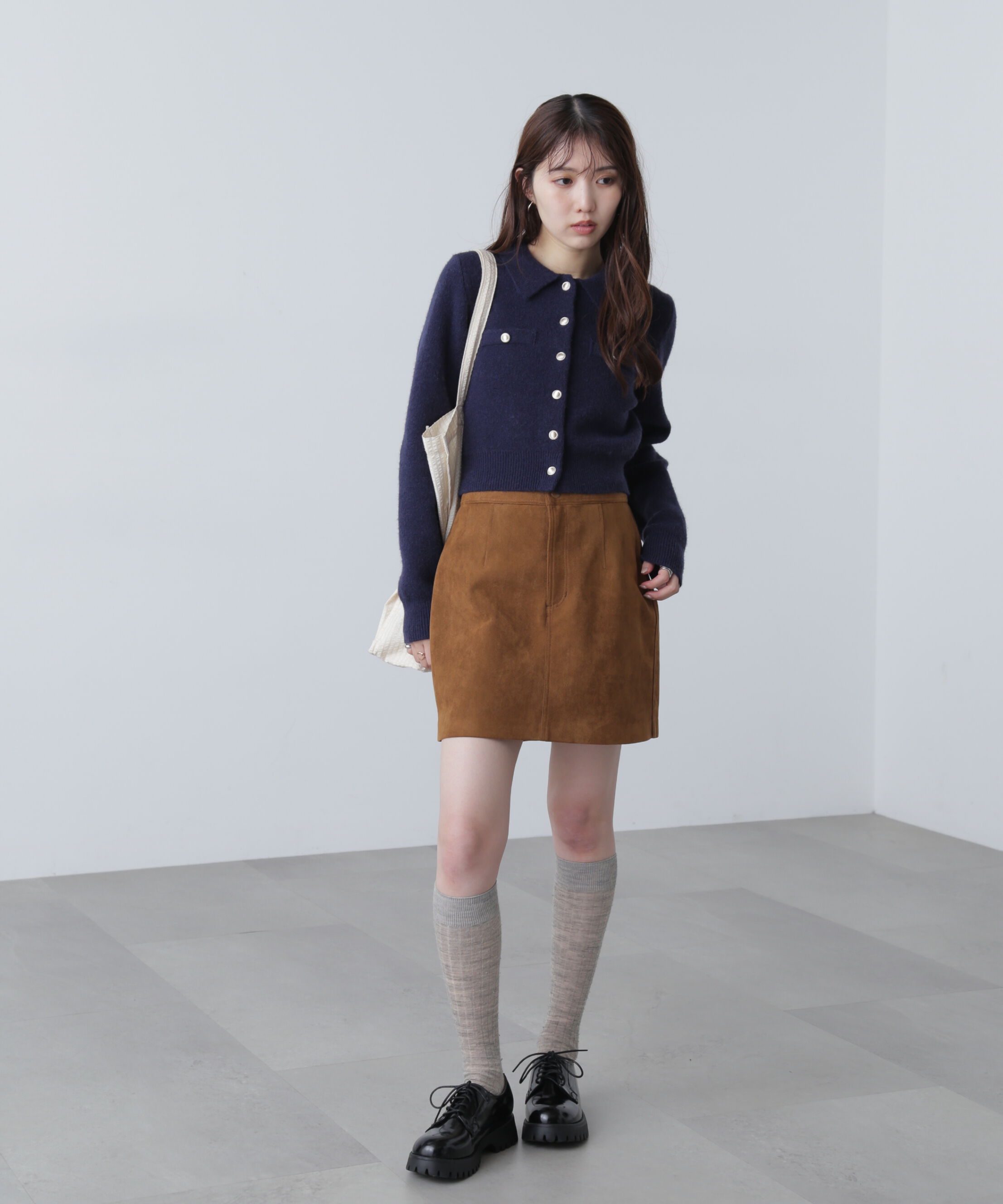  「合皮ミニスカート」|スカート|