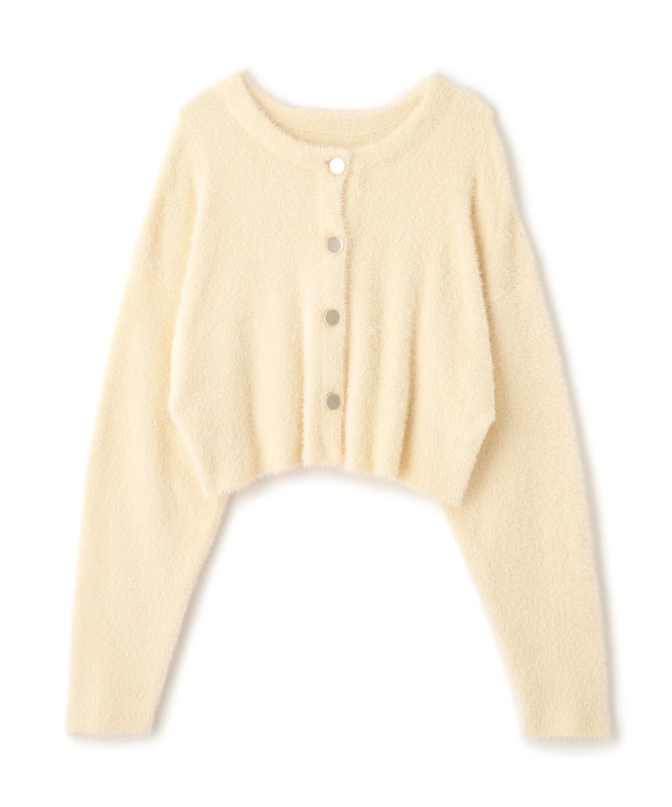  「前後2wayショートシャギー短丈ニット」|ニット・セーター|