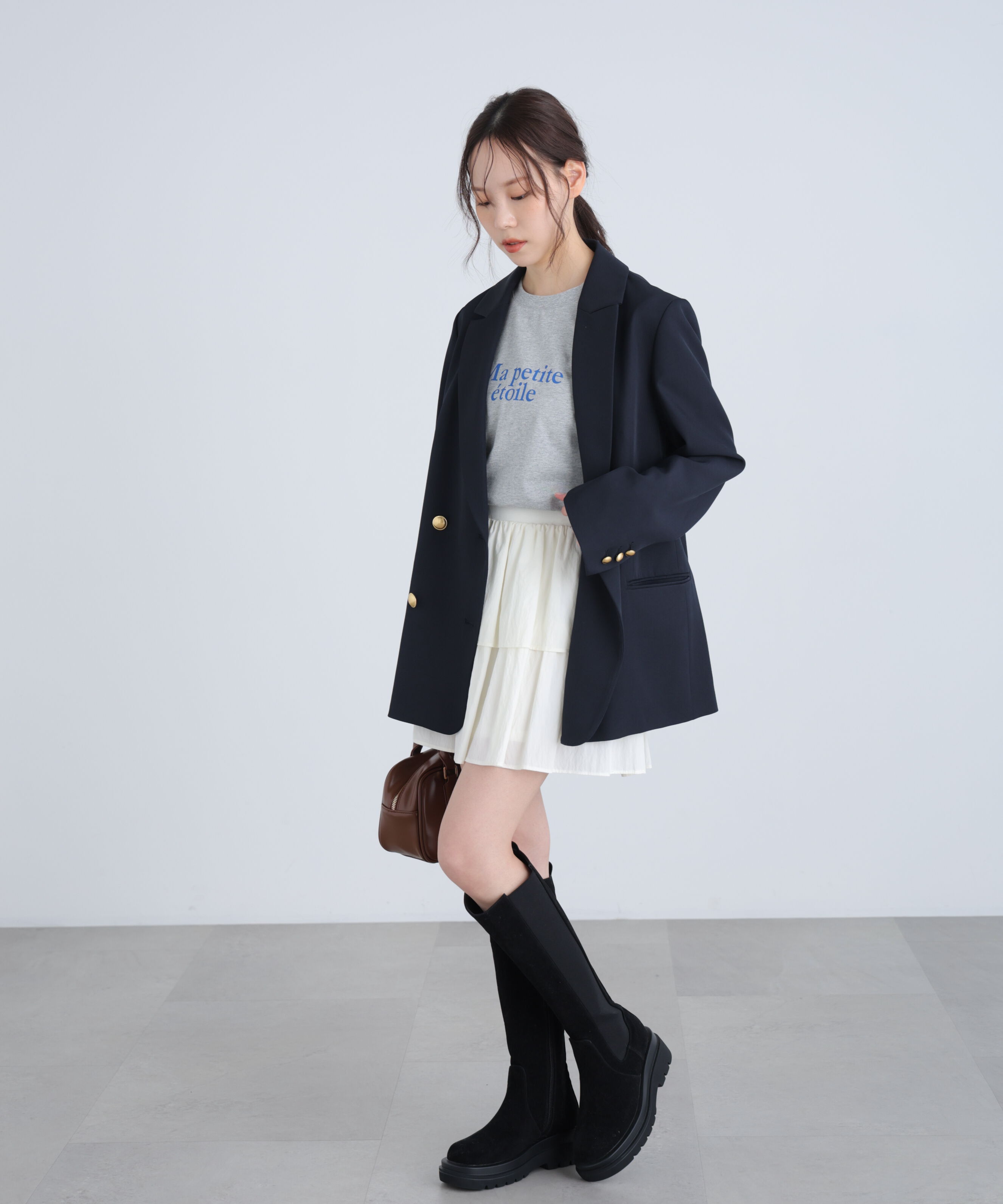  「フレンチロゴプリントTシャツ」|Tシャツ・カットソー|