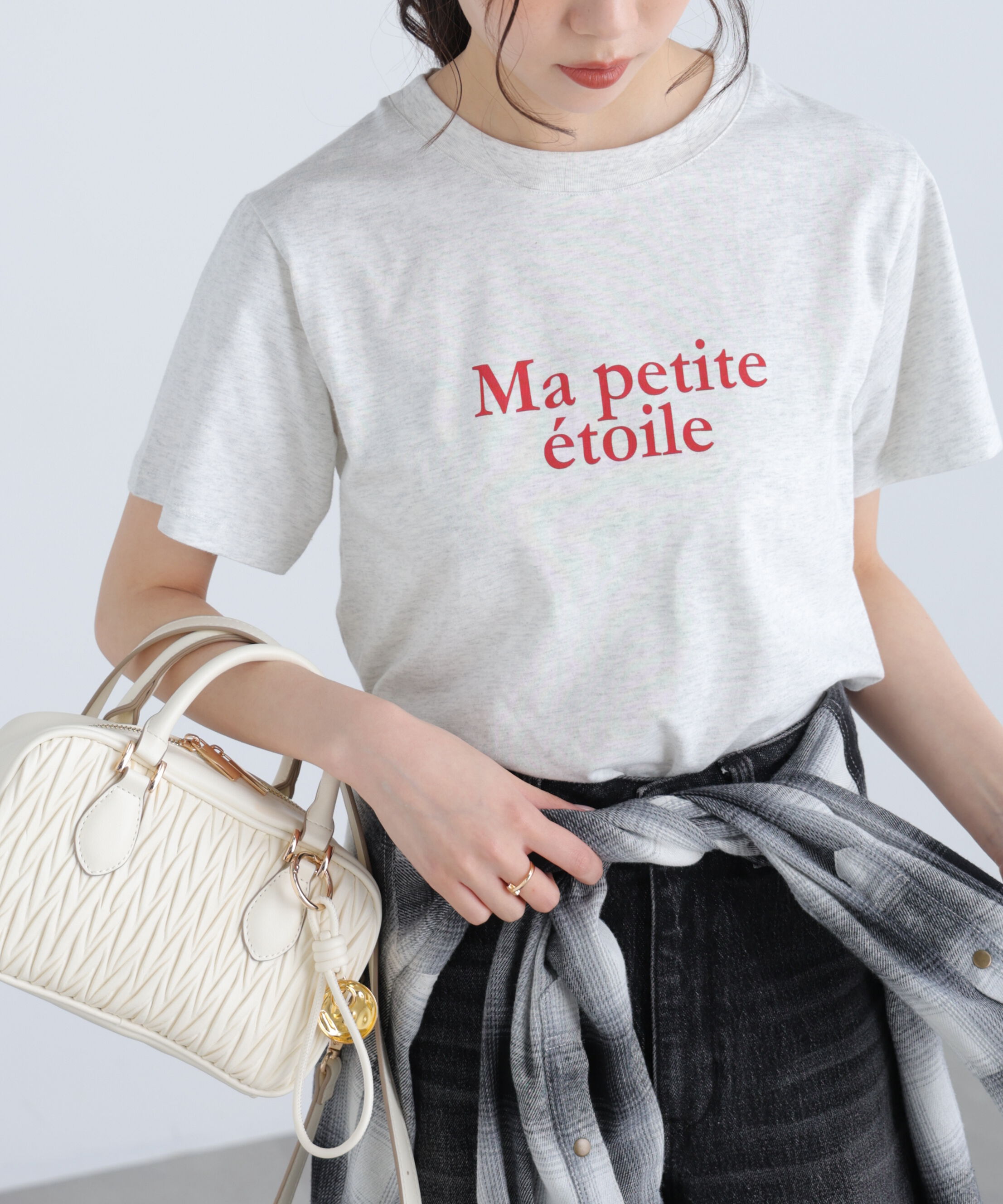  「フレンチロゴプリントTシャツ」|Tシャツ・カットソー|