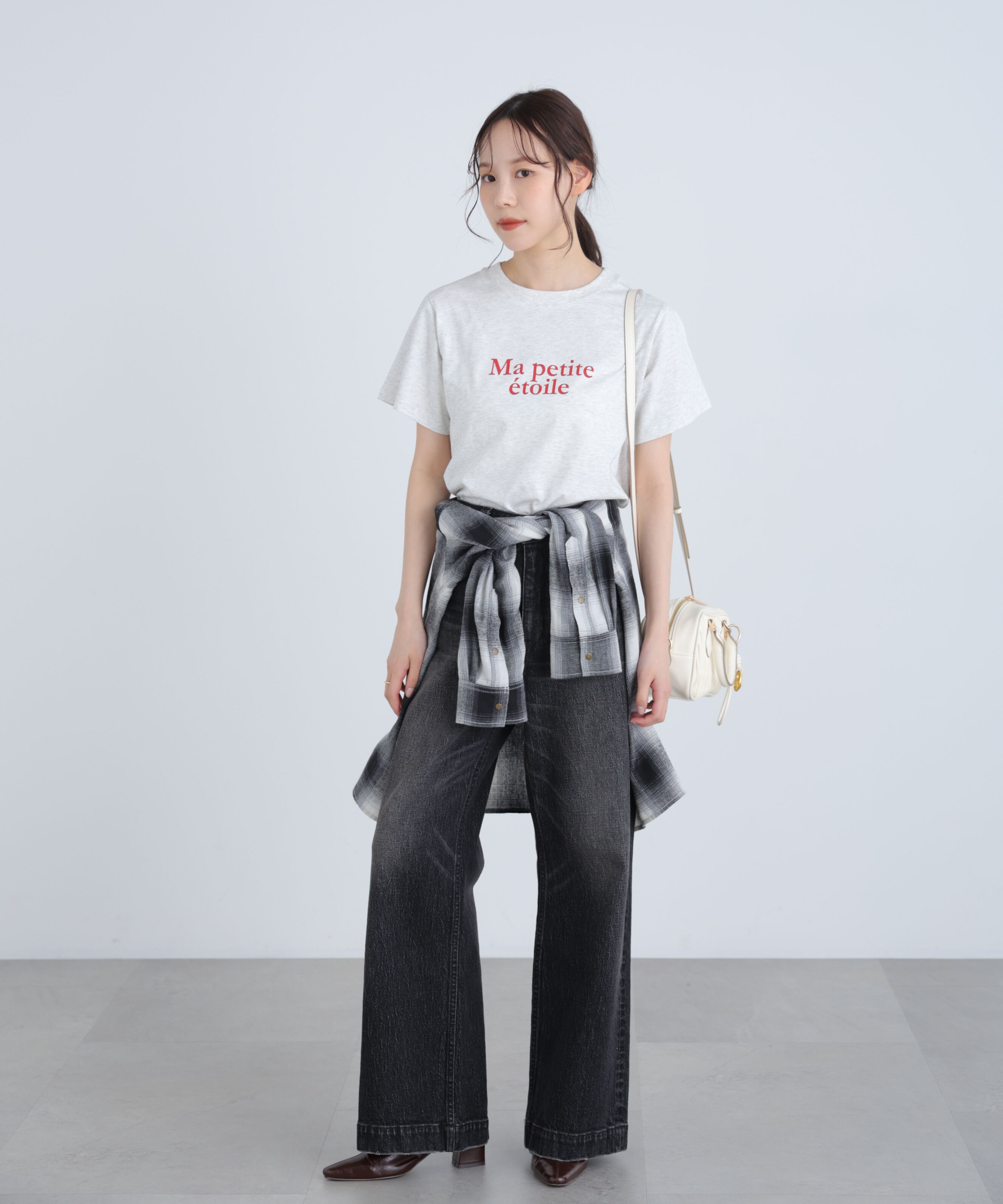  「フレンチロゴプリントTシャツ」|Tシャツ・カットソー|