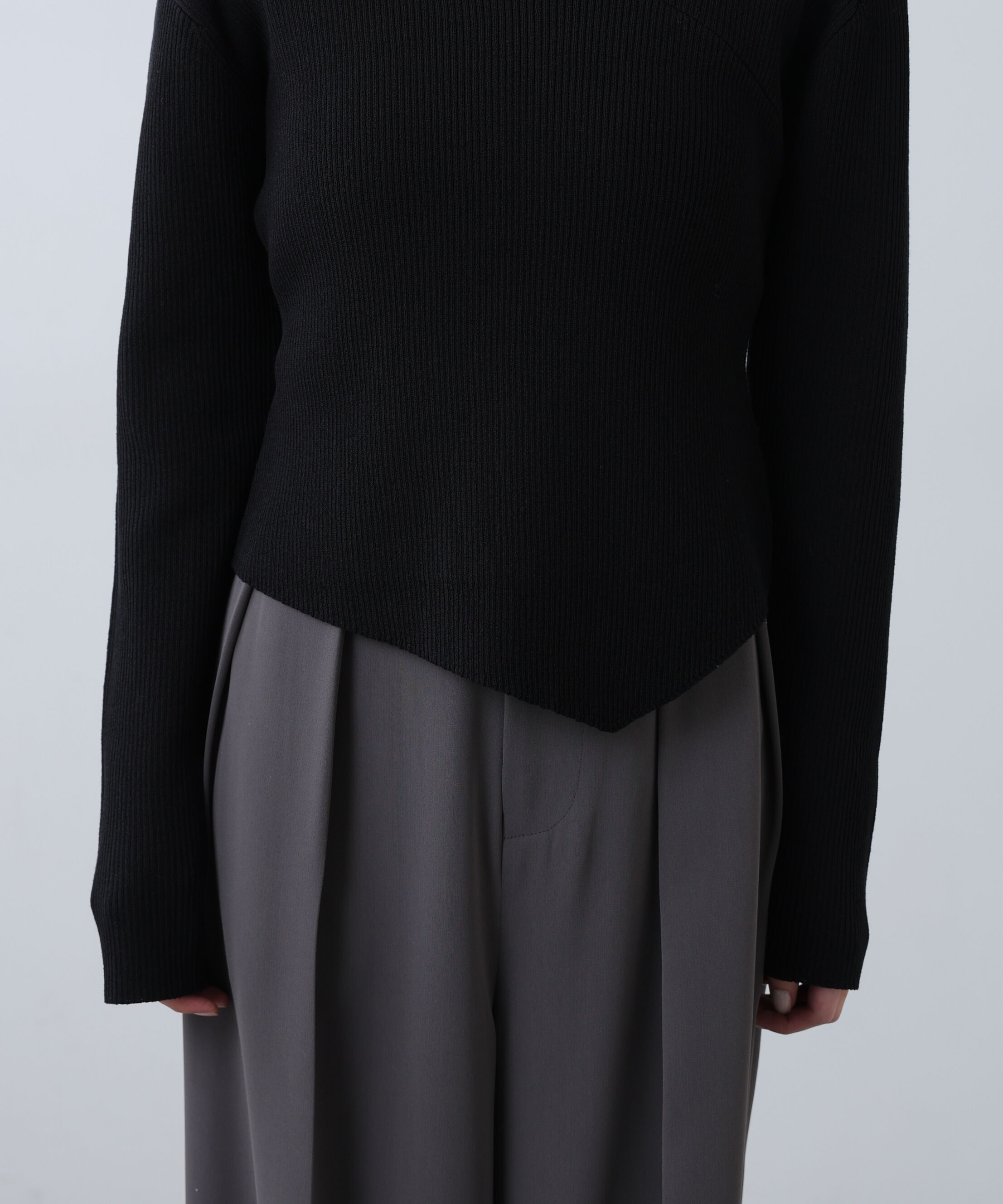  「〈MFM〉アシメVネックニット」|ニット・セーター|